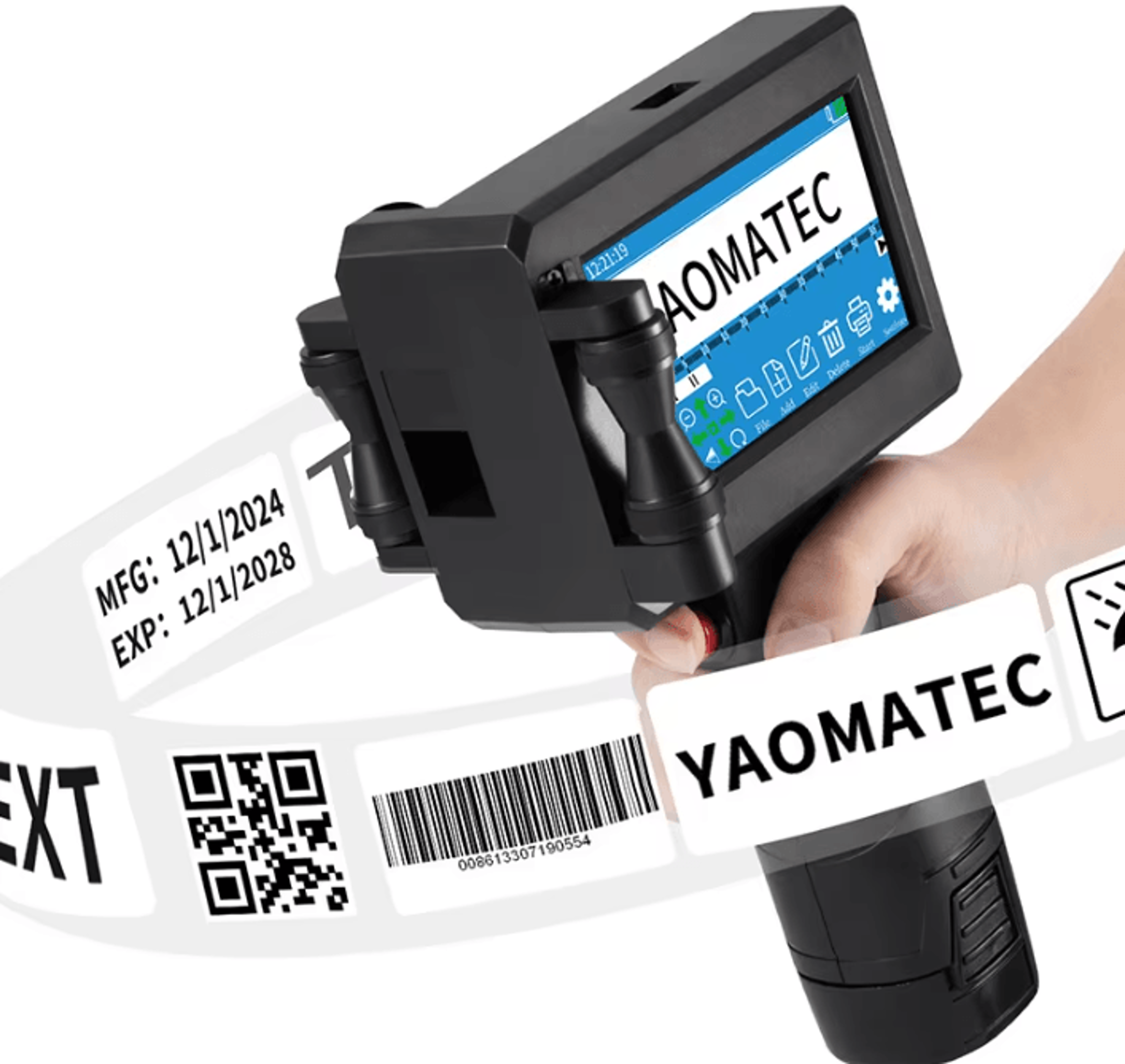 S1730 Handheld Thermal Inkjet Printer 28 Language Date Coding And Logo Printing Machine 0