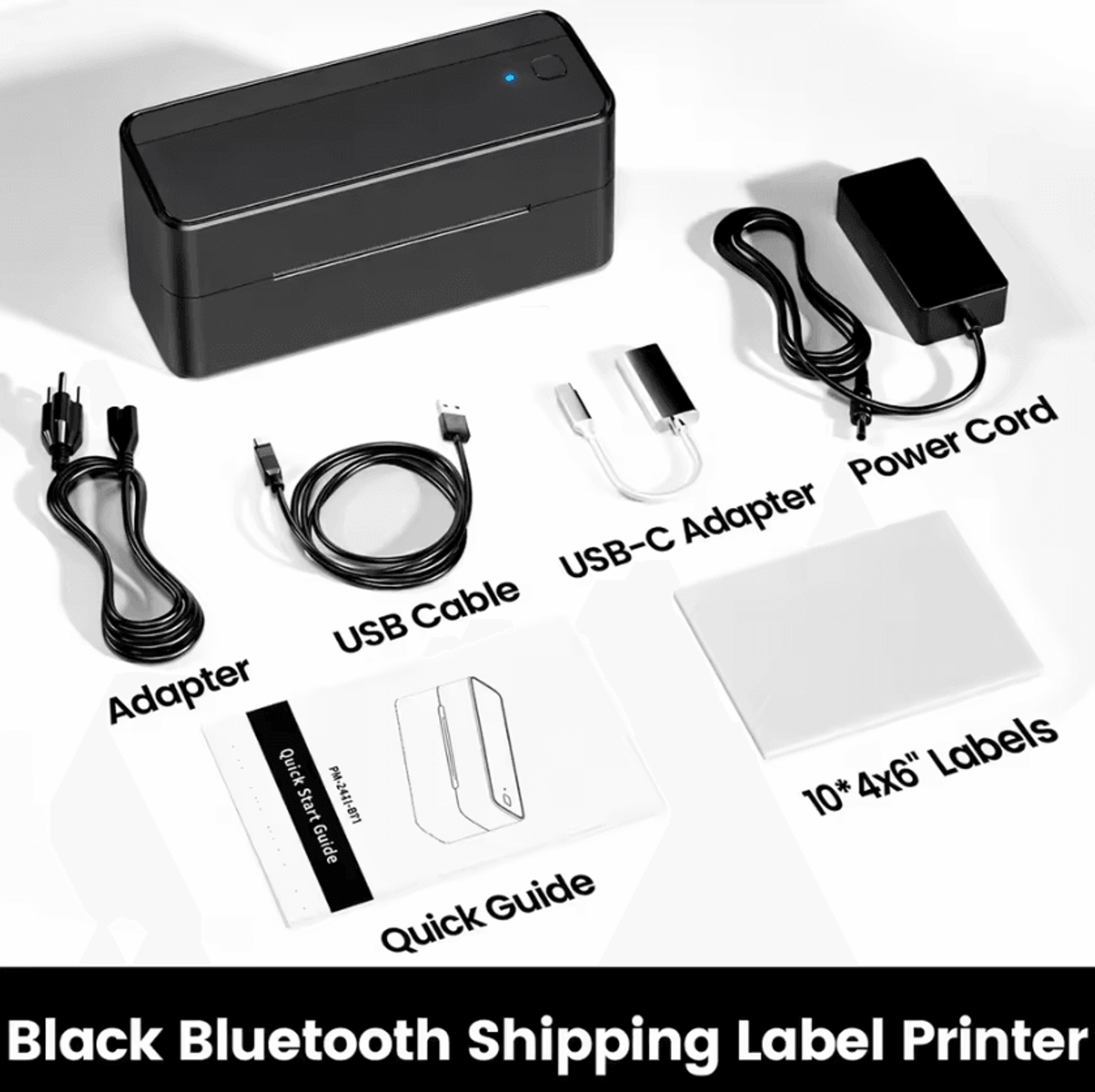 Phomemo 241 Bluetooth Thermal Shipping Label Printer 4x6 Wireless Barcode Sticker Maker 11
