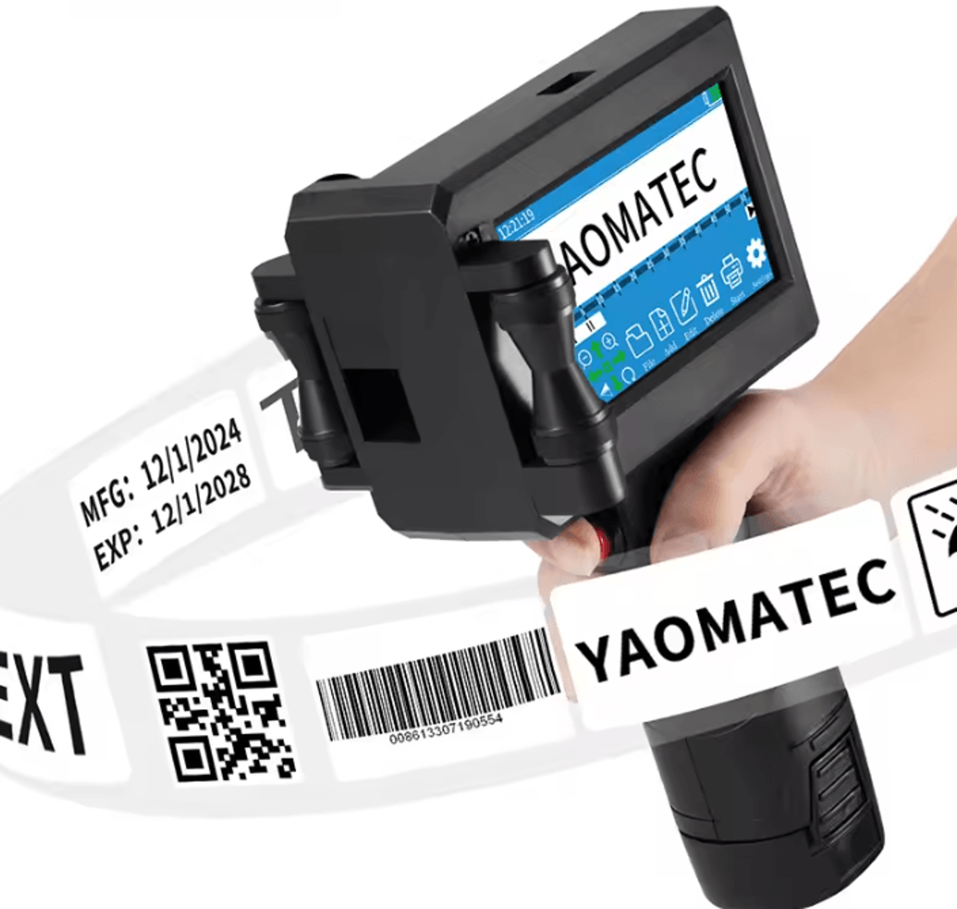 S1730 S1750 Portable Handheld Inkjet Printer 28 Language Batch Date And Logo Coding Machine 1
