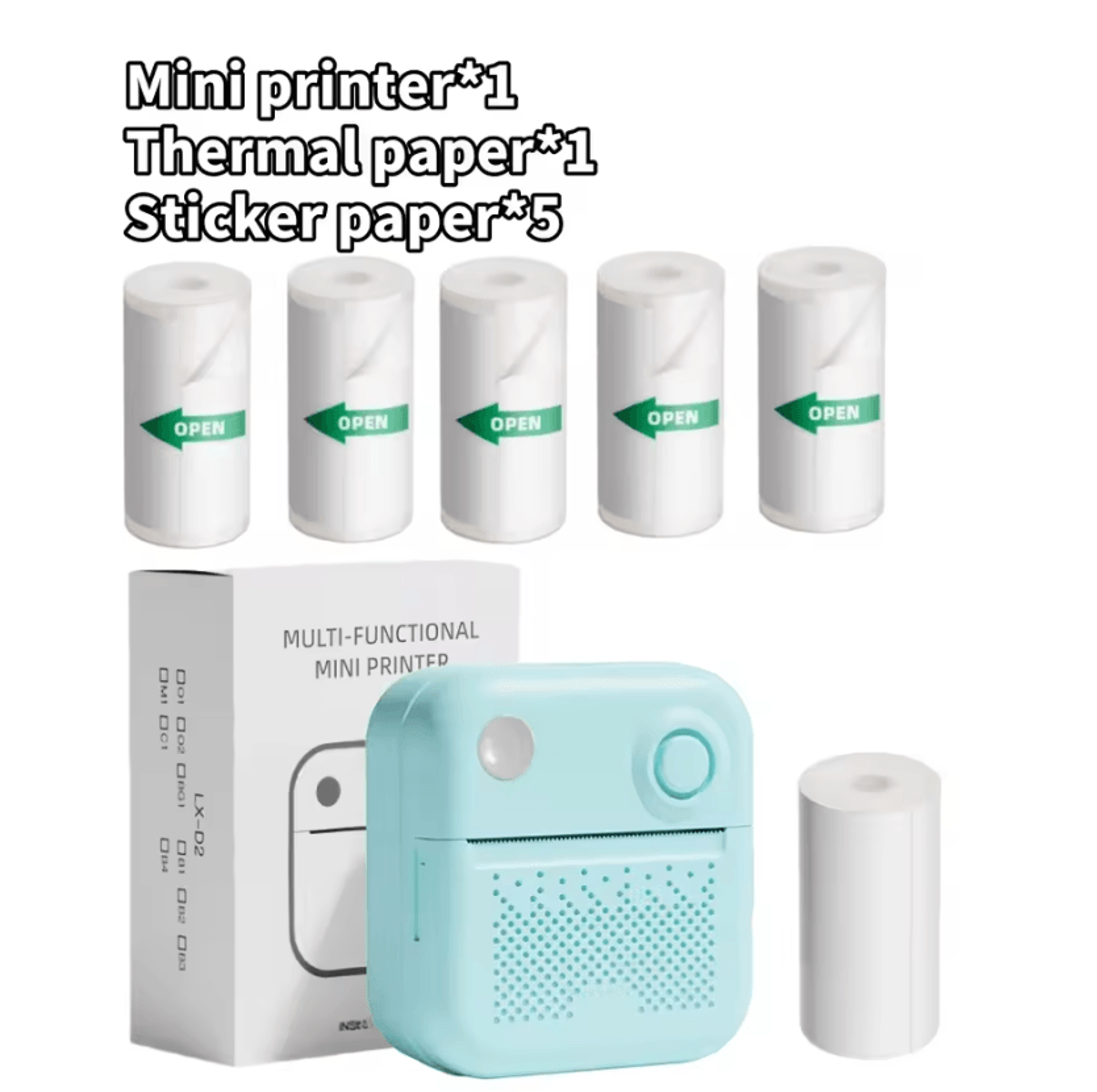Dolewa D3 Mini Portable Thermal Printer For Photos Notes And Sticker Label Printing 10