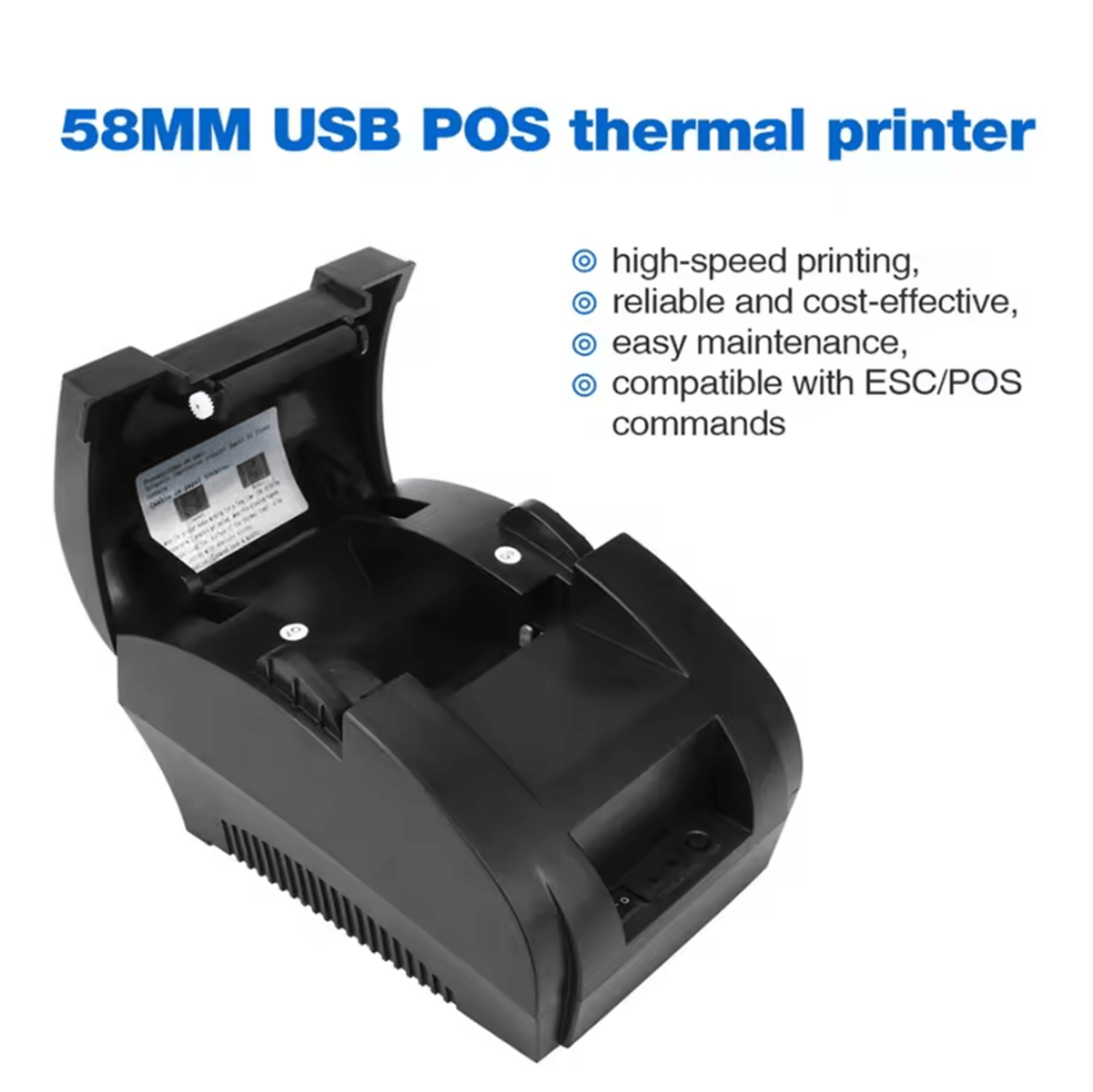NETUM NT5890K 58mm USB Thermal Receipt Printer For POS Systems And Retail Checkout 2