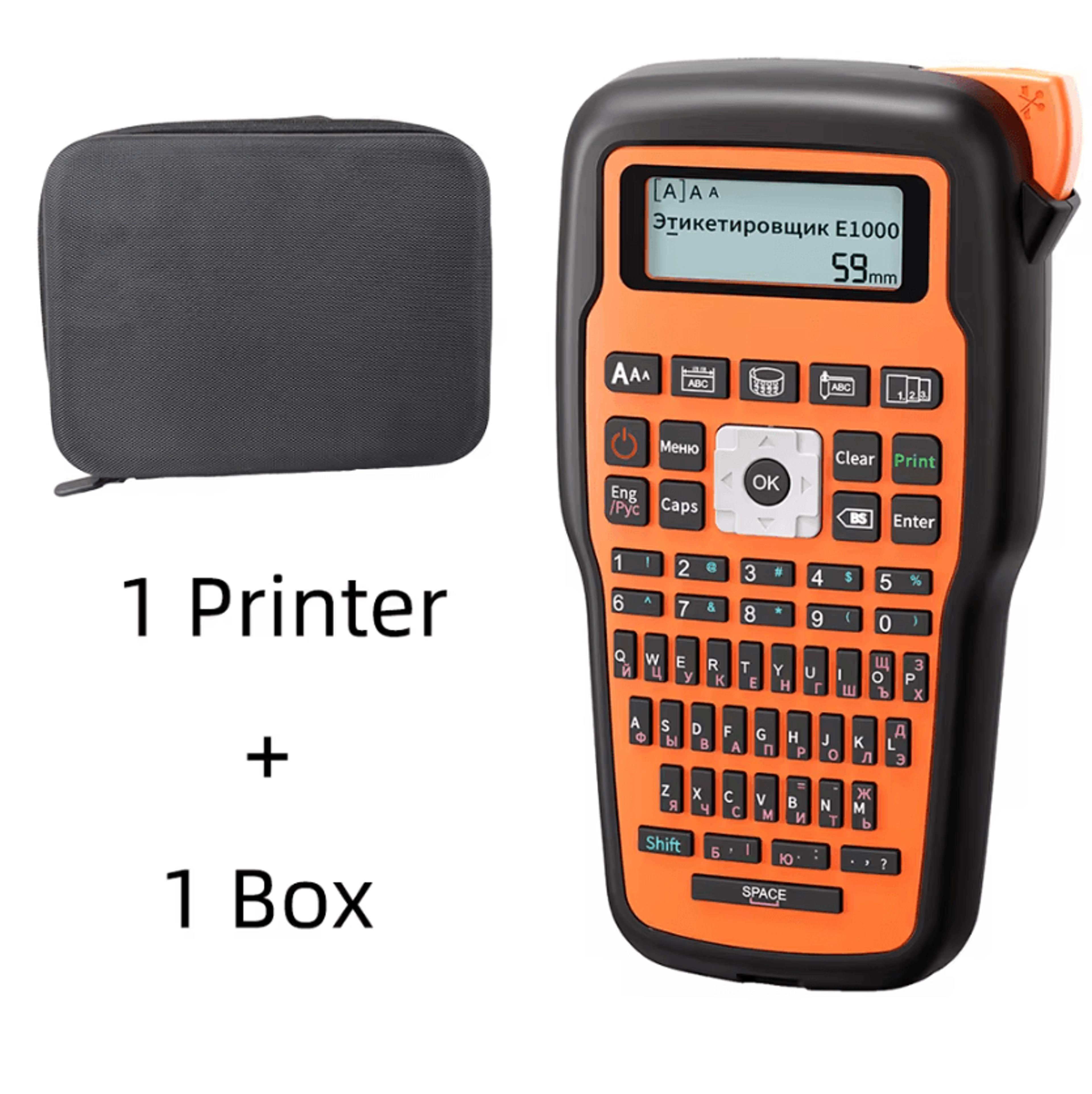 E1000PRO 203DPI Handheld Label Printer Portable Industrial Label Maker For TZe231 And HeatShrink Tu 11