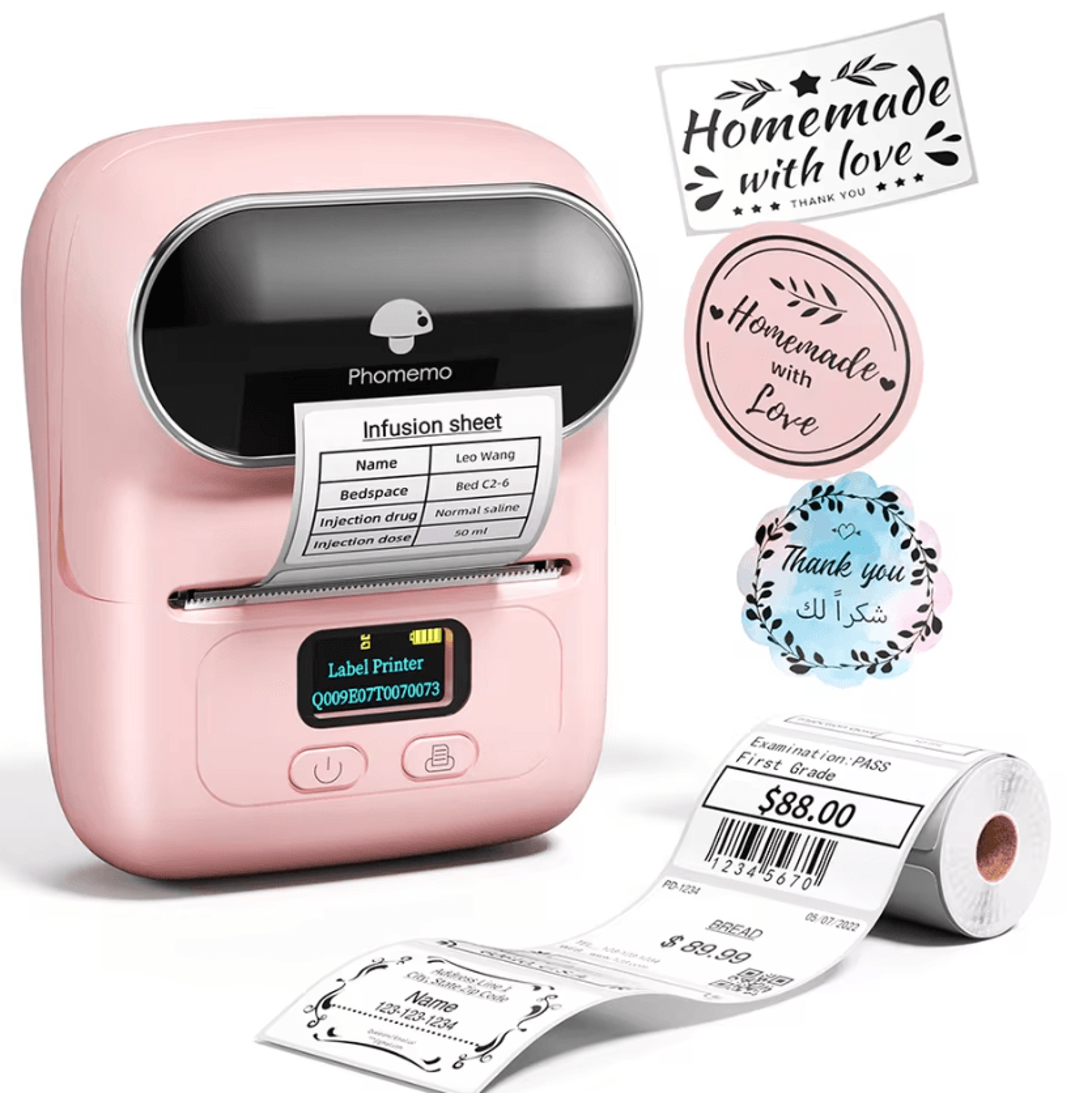Phomemo M110 M220 M108 203DPI Thermal Label Printer Portable Price Tag Maker For Bakery And Small B 9
