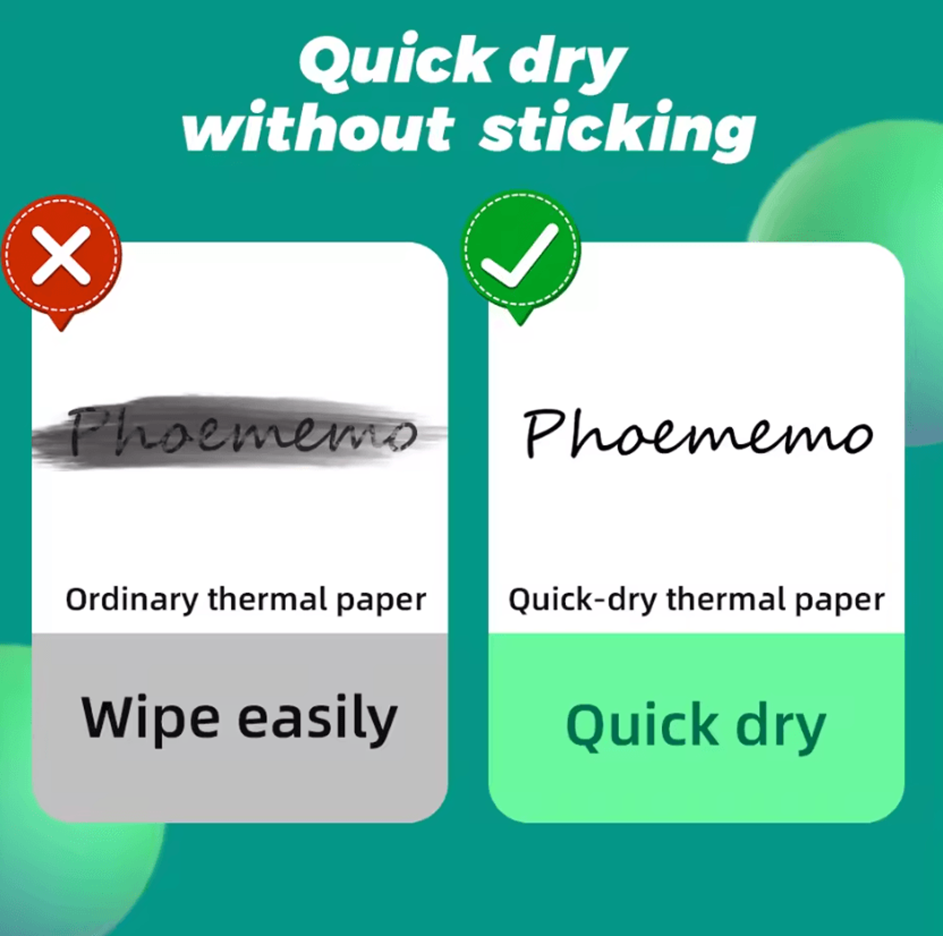 Phomemo A4 QuickDry Thermal Printer Paper 100 Sheets For M08F M832 Portable Printers 2
