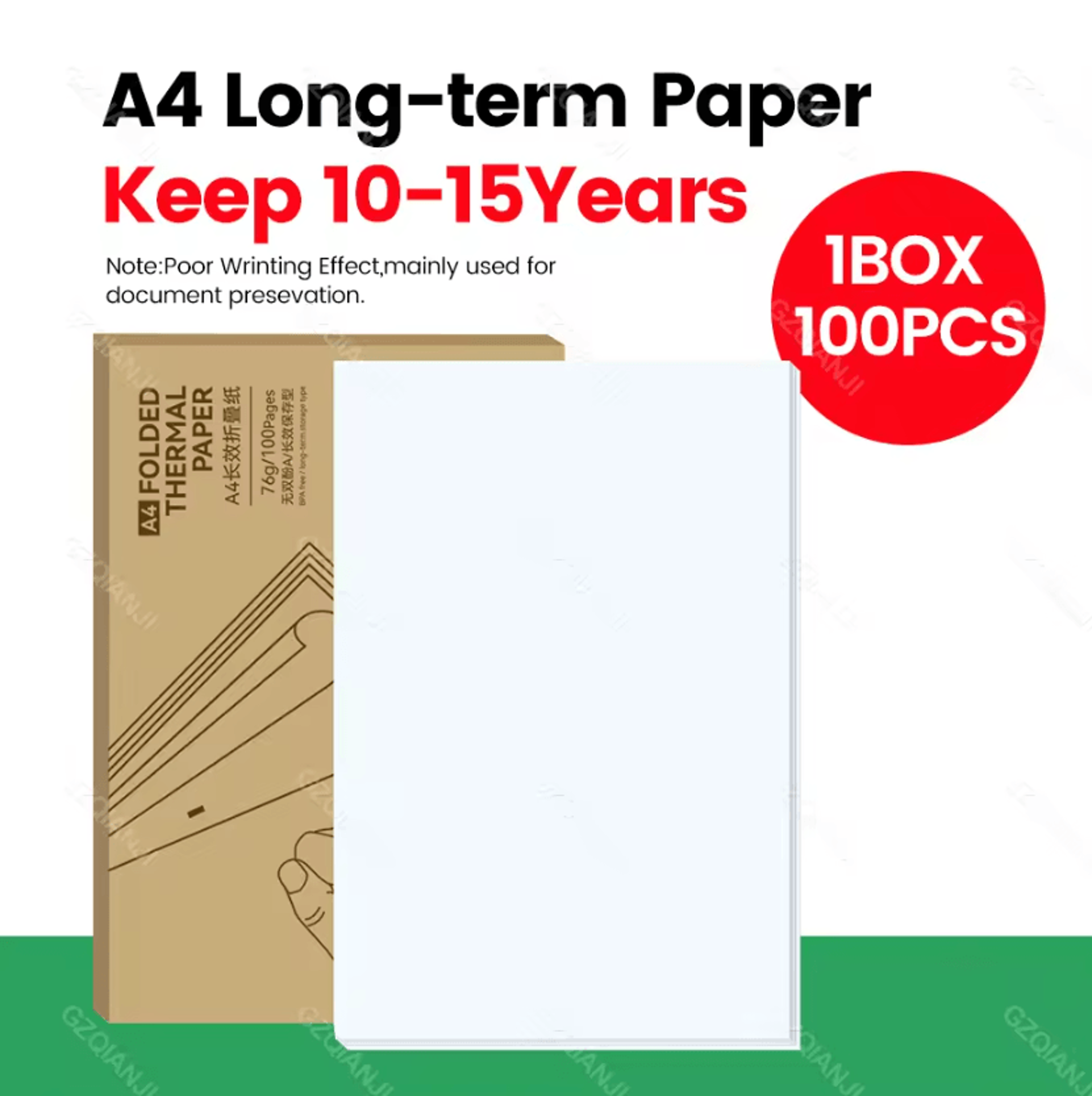 PeriPage A4 Thermal Printer Paper QuickDry LongLasting Folded And Roll Paper For A40 Printer 5
