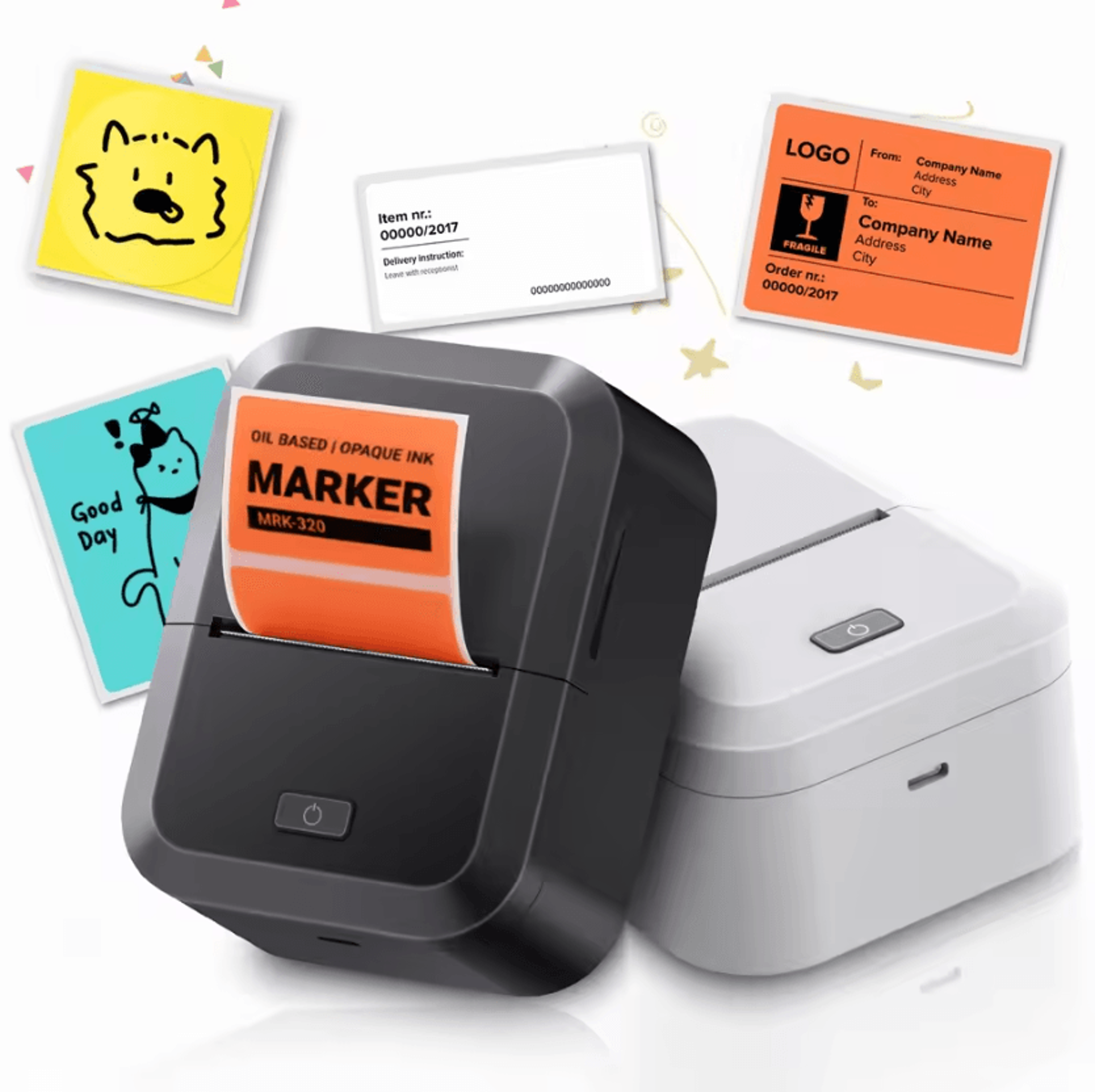 Marklife X2 Mini Bluetooth Thermal Label Printer Portable Inkless Sticker Maker For Home Office And 0