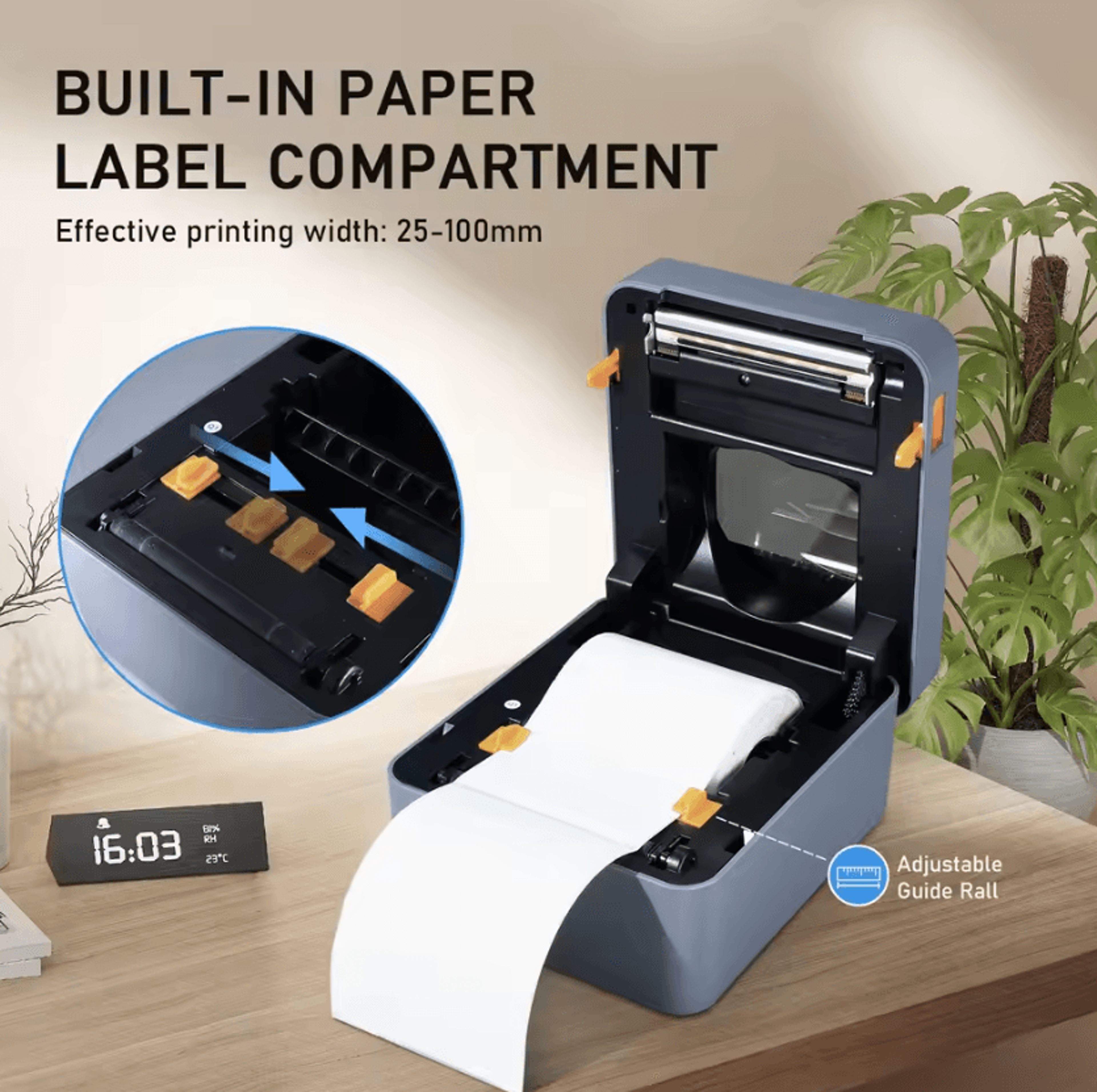 T40 4Inch Thermal Shipping Label Printer 4x6 Barcode Label Maker For IPhone Android Mac And Windows 4