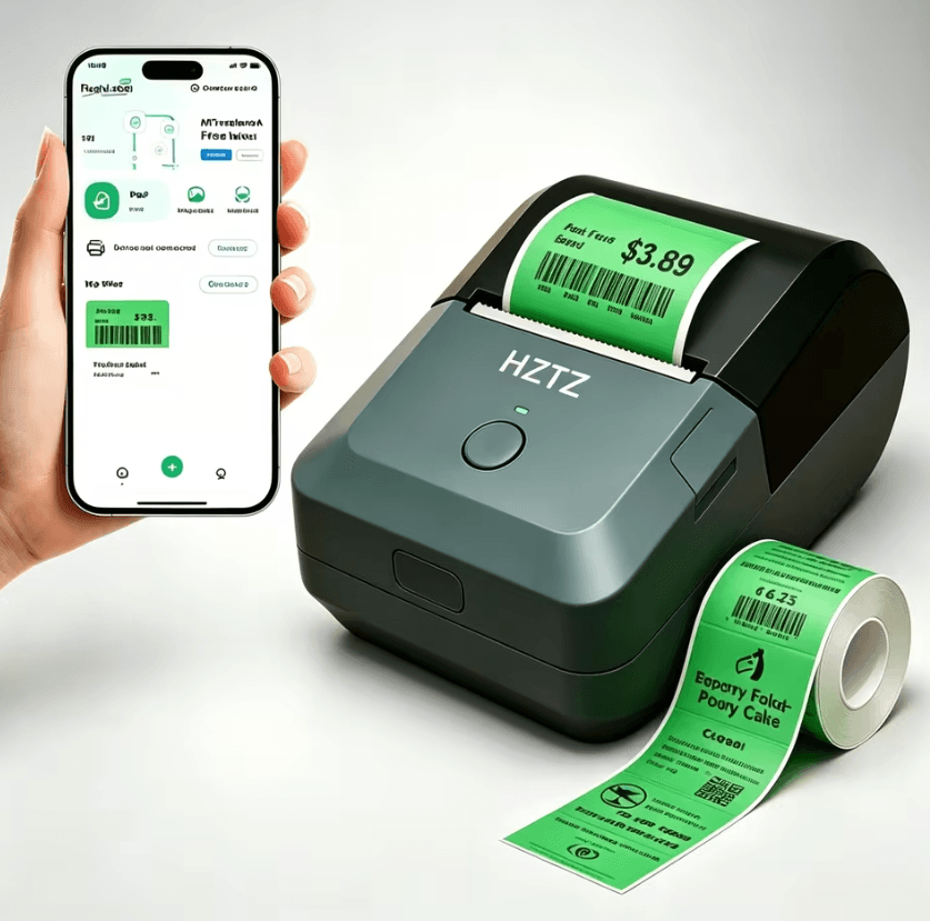 Mini Bluetooth Thermal Label Printer Inkless Sticker Maker With Color Paper Support For Retail And  6