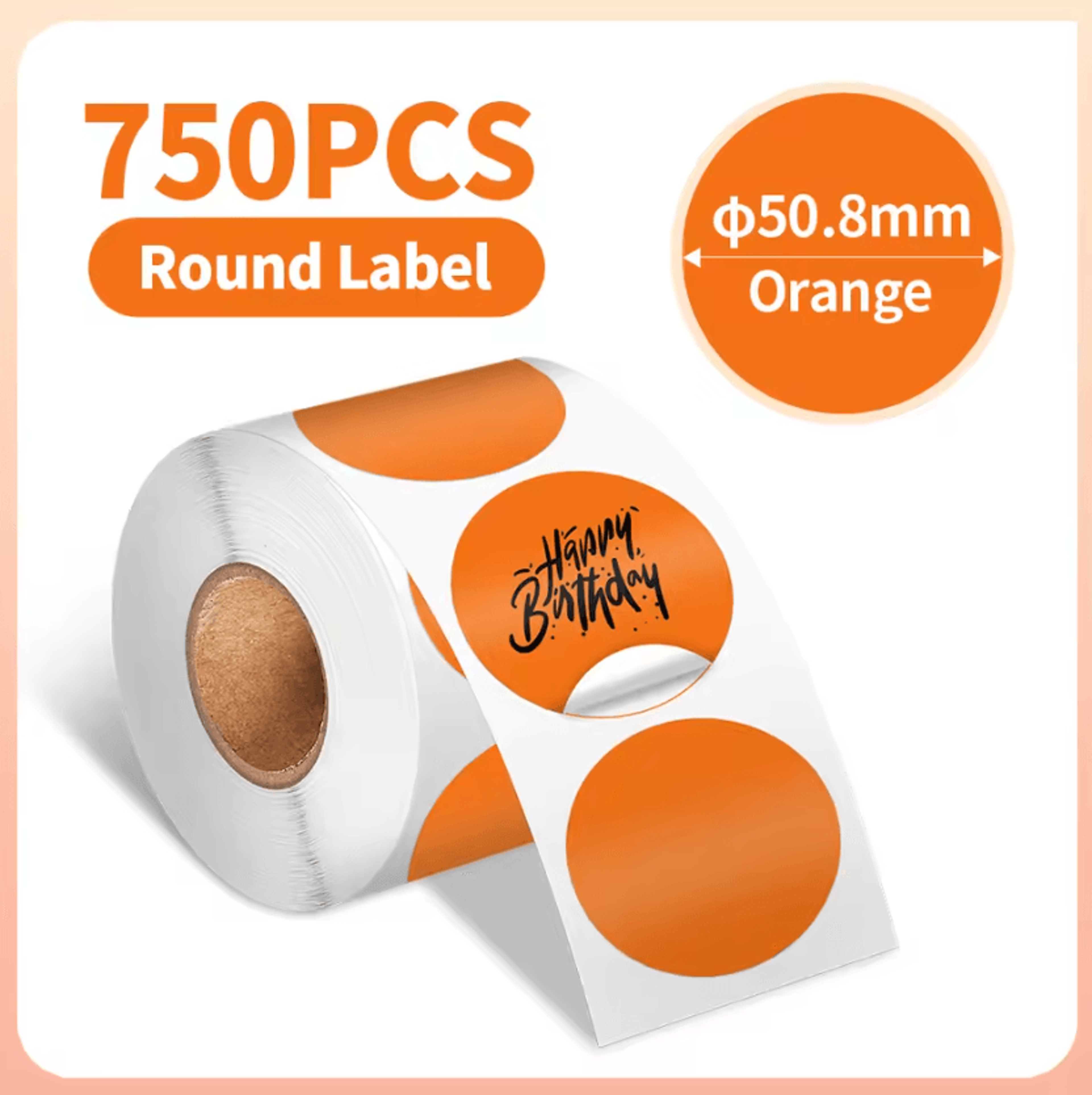 Phomemo Waterproof Round Thermal Label Stickers White Adhesive Paper For PM241 PM246S D520 Printers 7