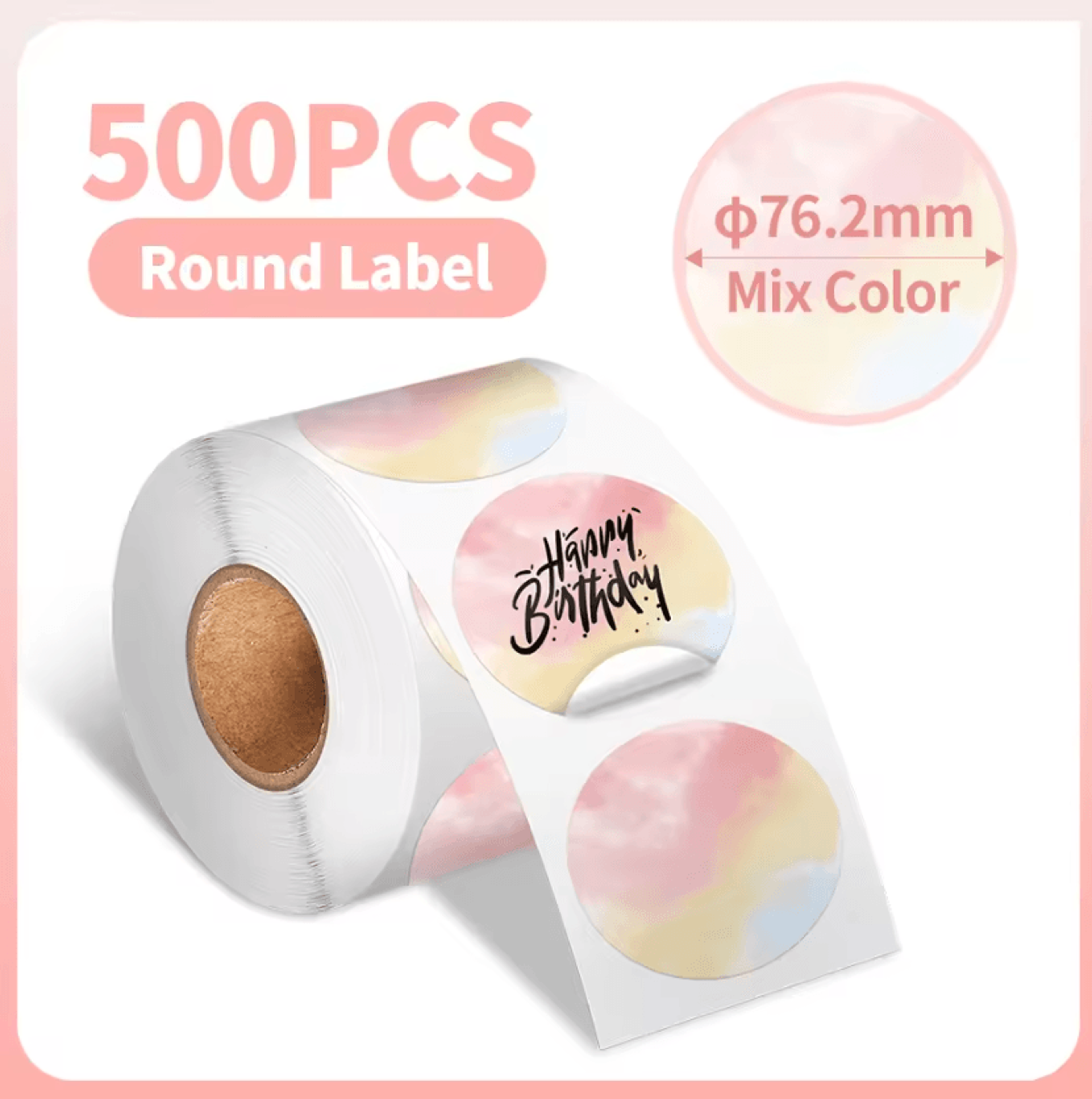 Phomemo Waterproof Round Thermal Label Stickers White Adhesive Paper For PM241 PM246S D520 Printers 15