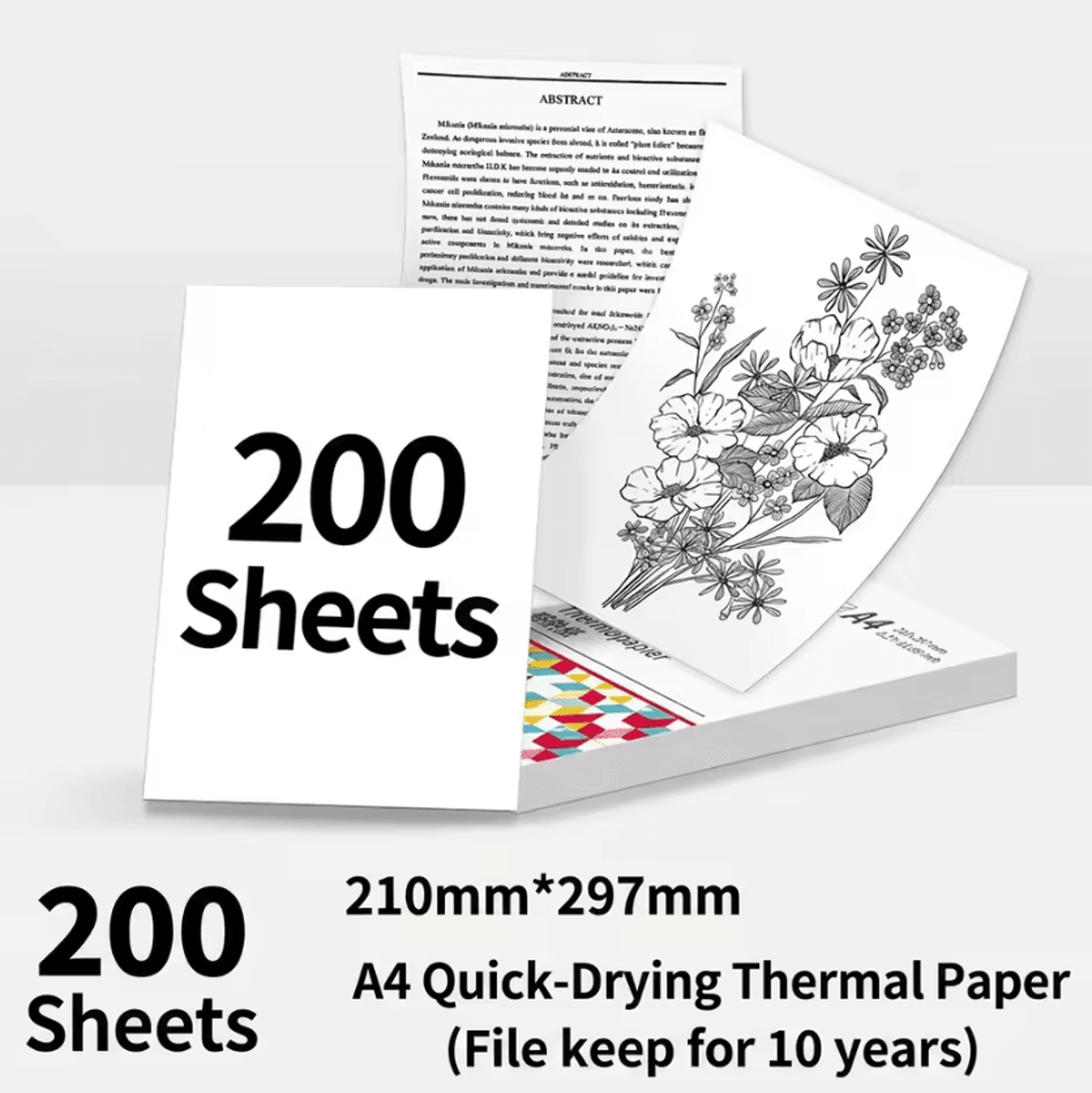 Phomemo A4 Thermal Printing Paper QuickDry Continuous Paper Rolls For M832 M833 M834 M835 Printers 7