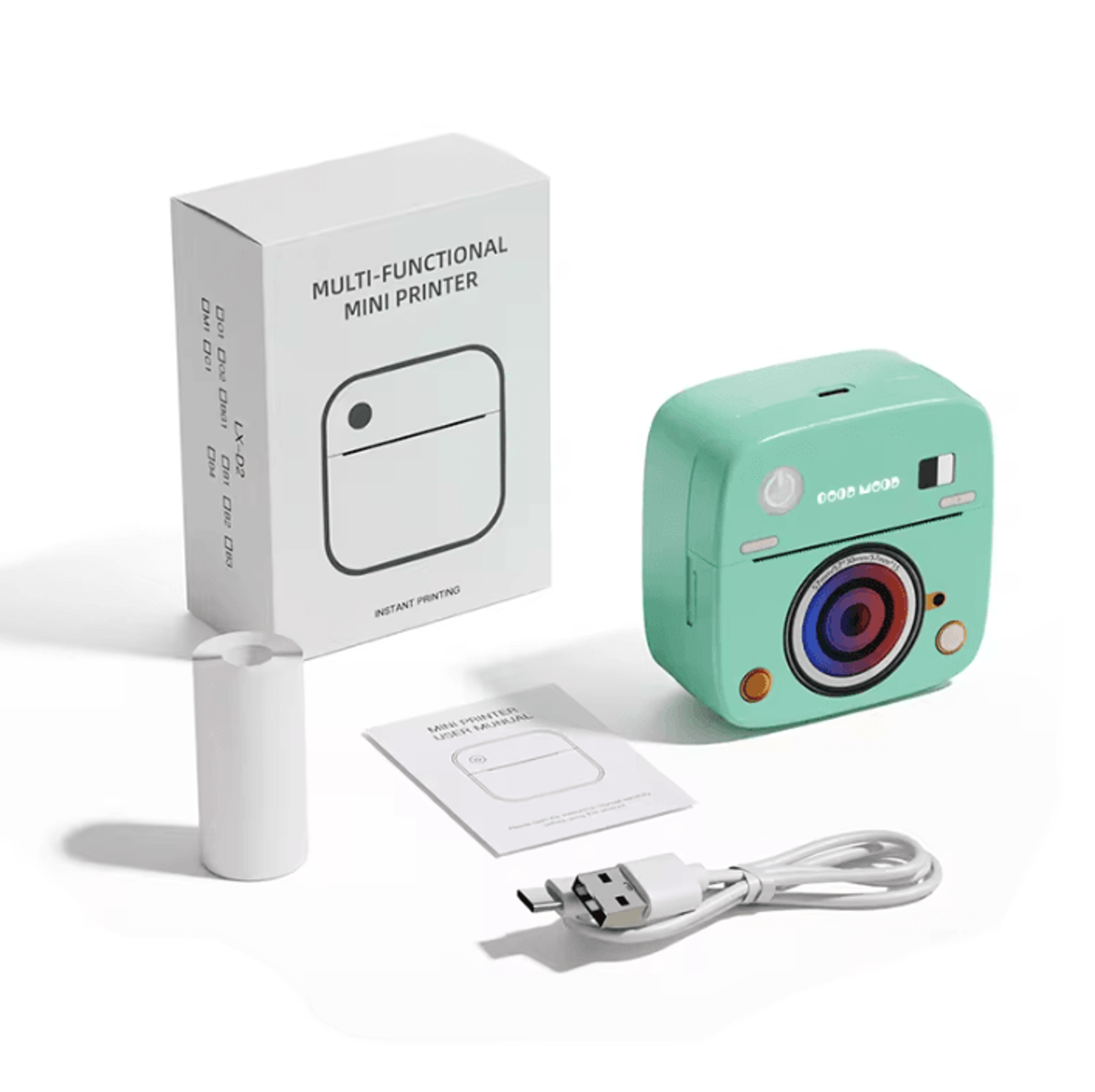 C1 Mini Bluetooth Photo Sticker Printer 1200mAh Rechargeable Thermal Label Maker For IOS And Androi 5