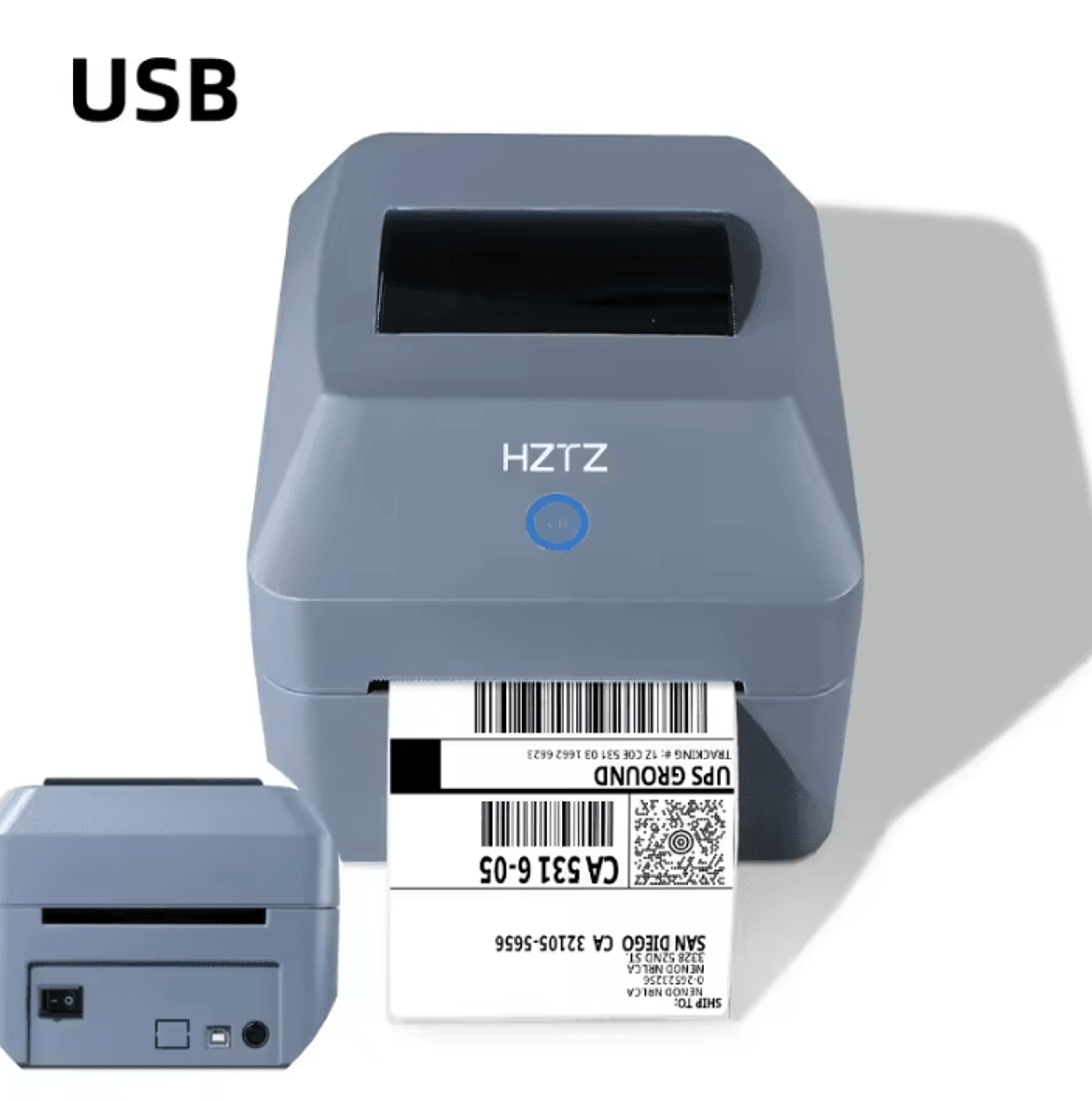 4x6 Desktop Thermal Shipping Label Printer Inkless Package Label Maker For Small Businesses 5