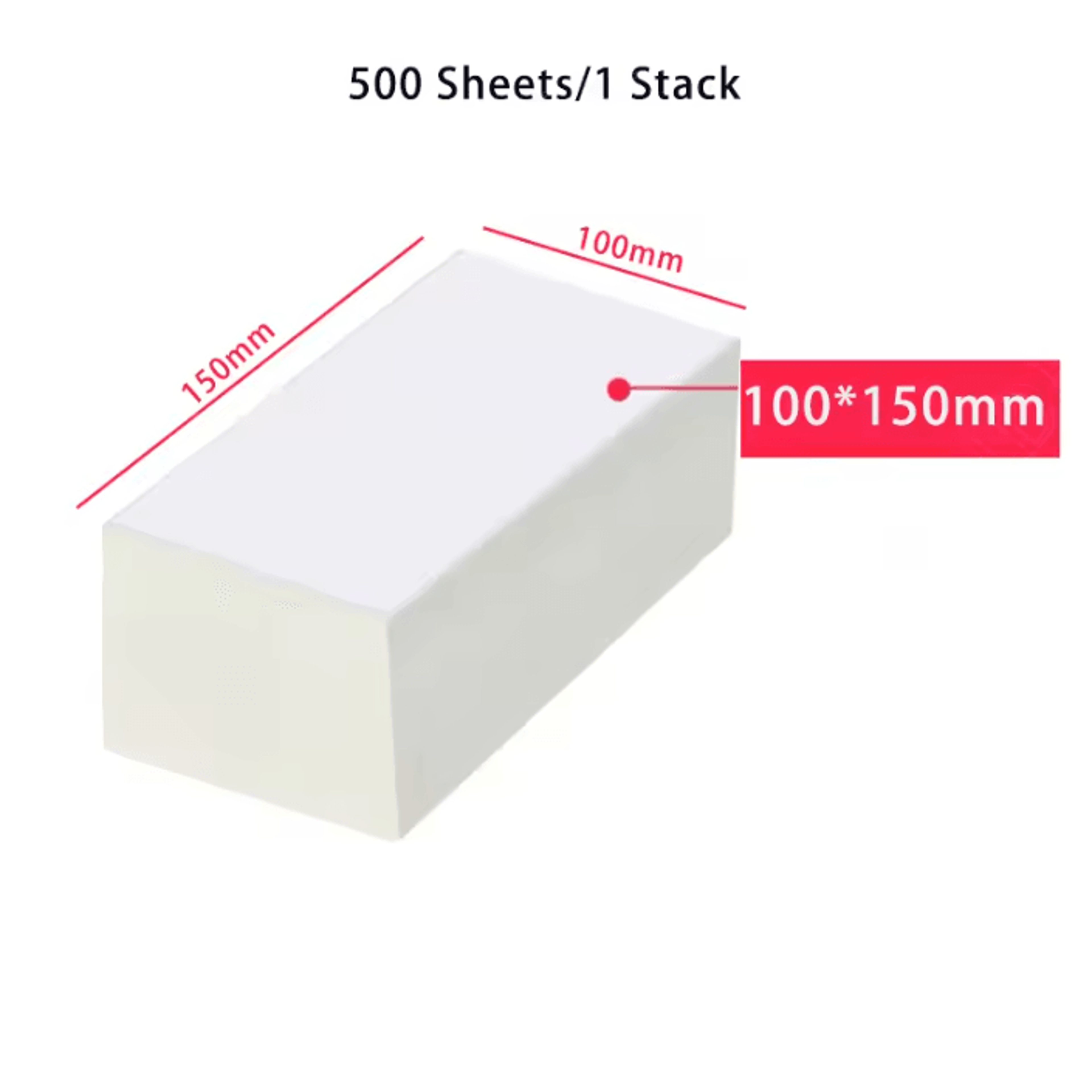 Folded Thermal Shipping Labels SelfAdhesive Barcode Sticker Paper For 4x6 Shipping Label Printers 7