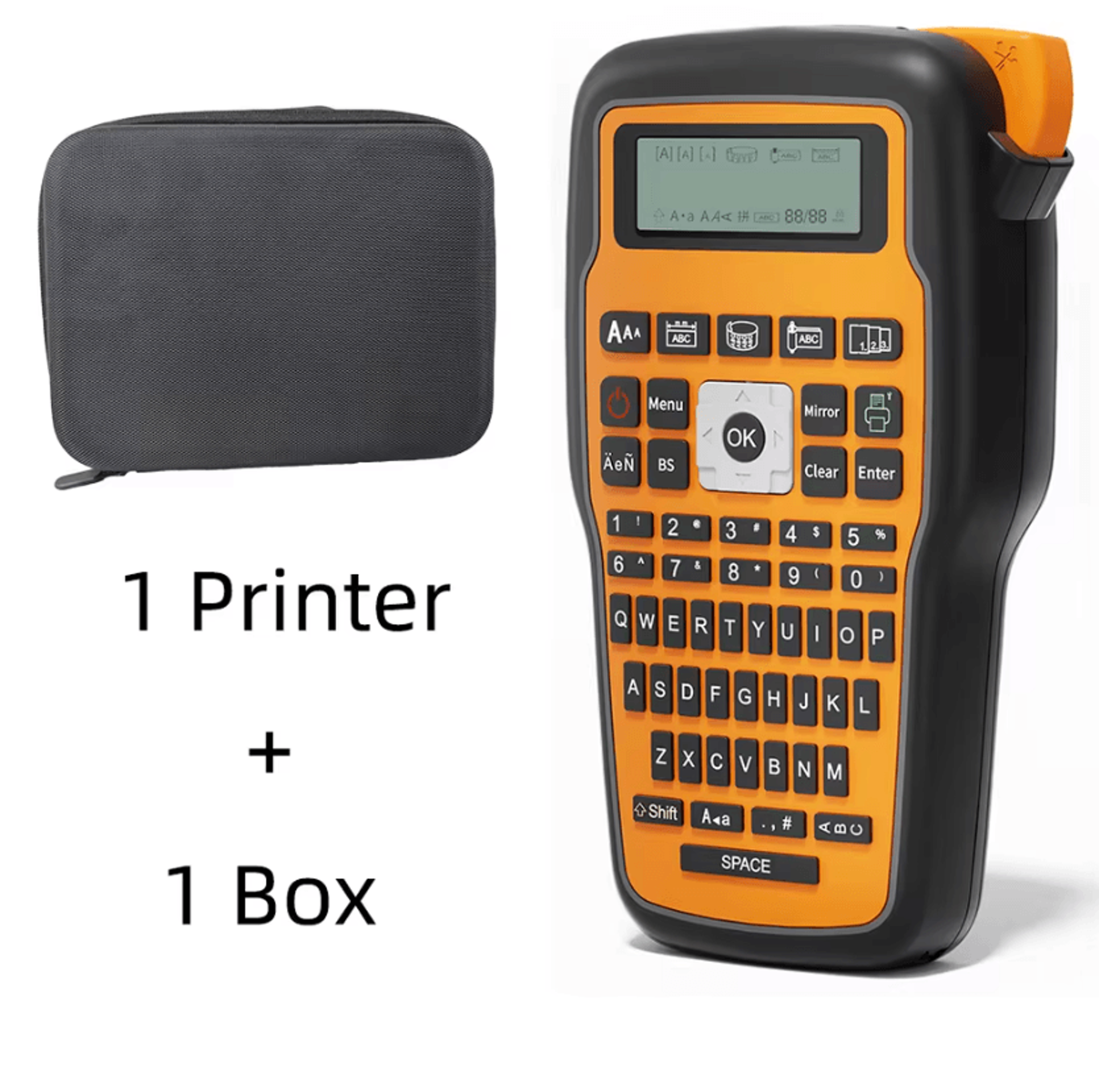 E1000PRO Label Maker Protective Carrying Case Waterproof EVA Hard Storage Bag For Portable Keyboard 6