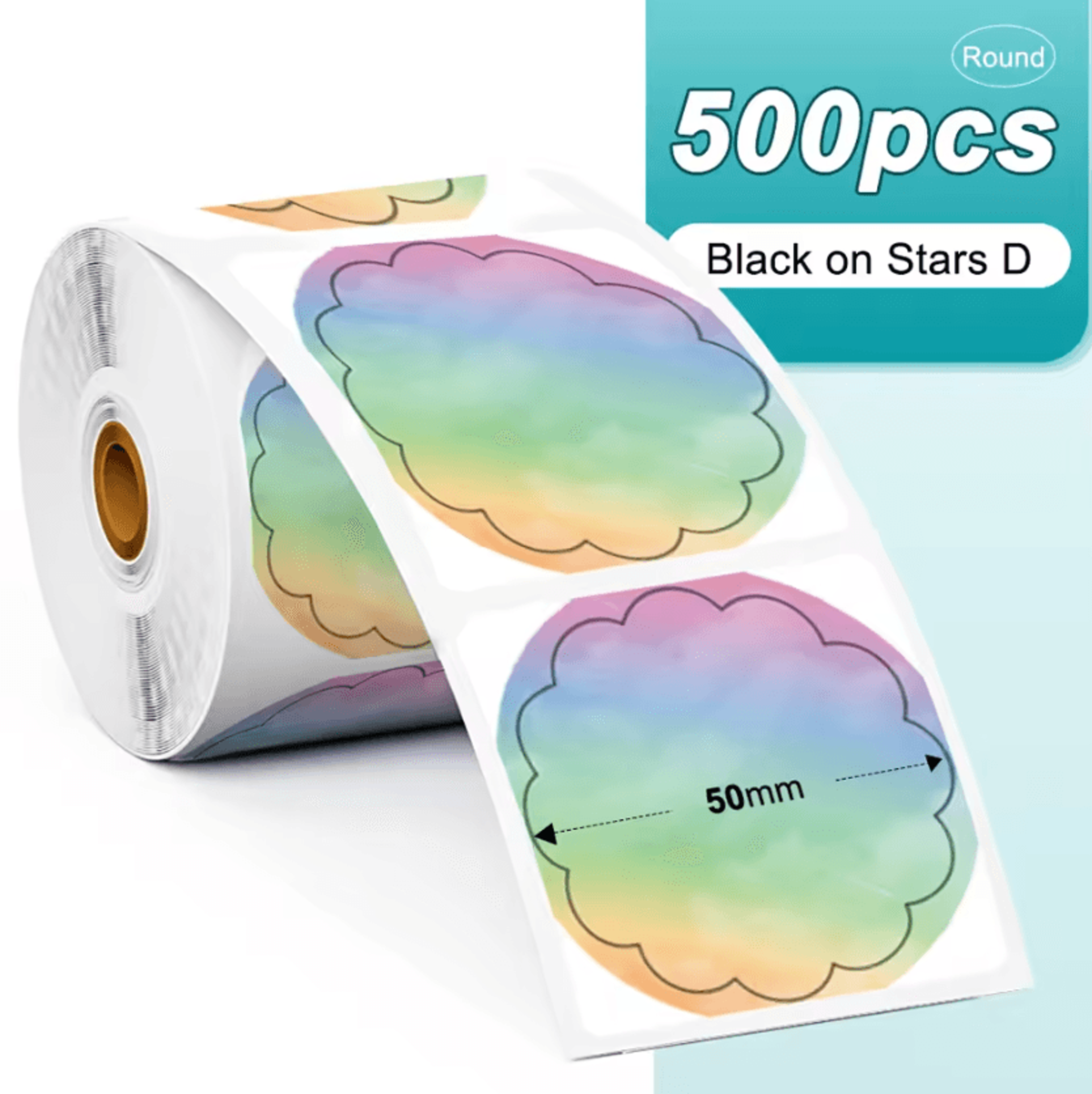 Phomemo PM241 Colorful Thermal Sticker Labels Round And Square Adhesive Paper For DIY Logos And Bus 5
