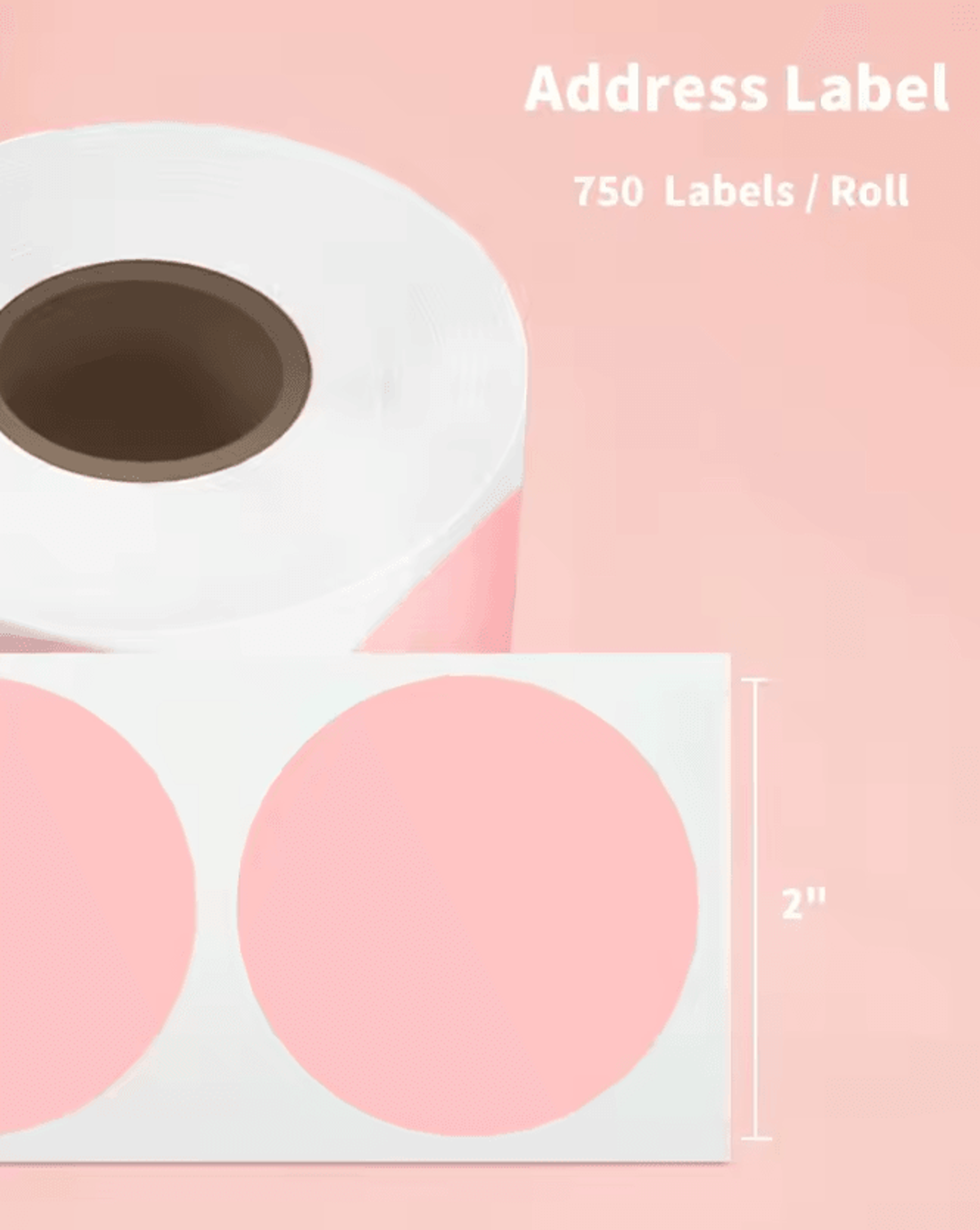 Phomemo PM241 Colorful Thermal Sticker Labels Round And Square Adhesive Paper For DIY Logos And Bus 1