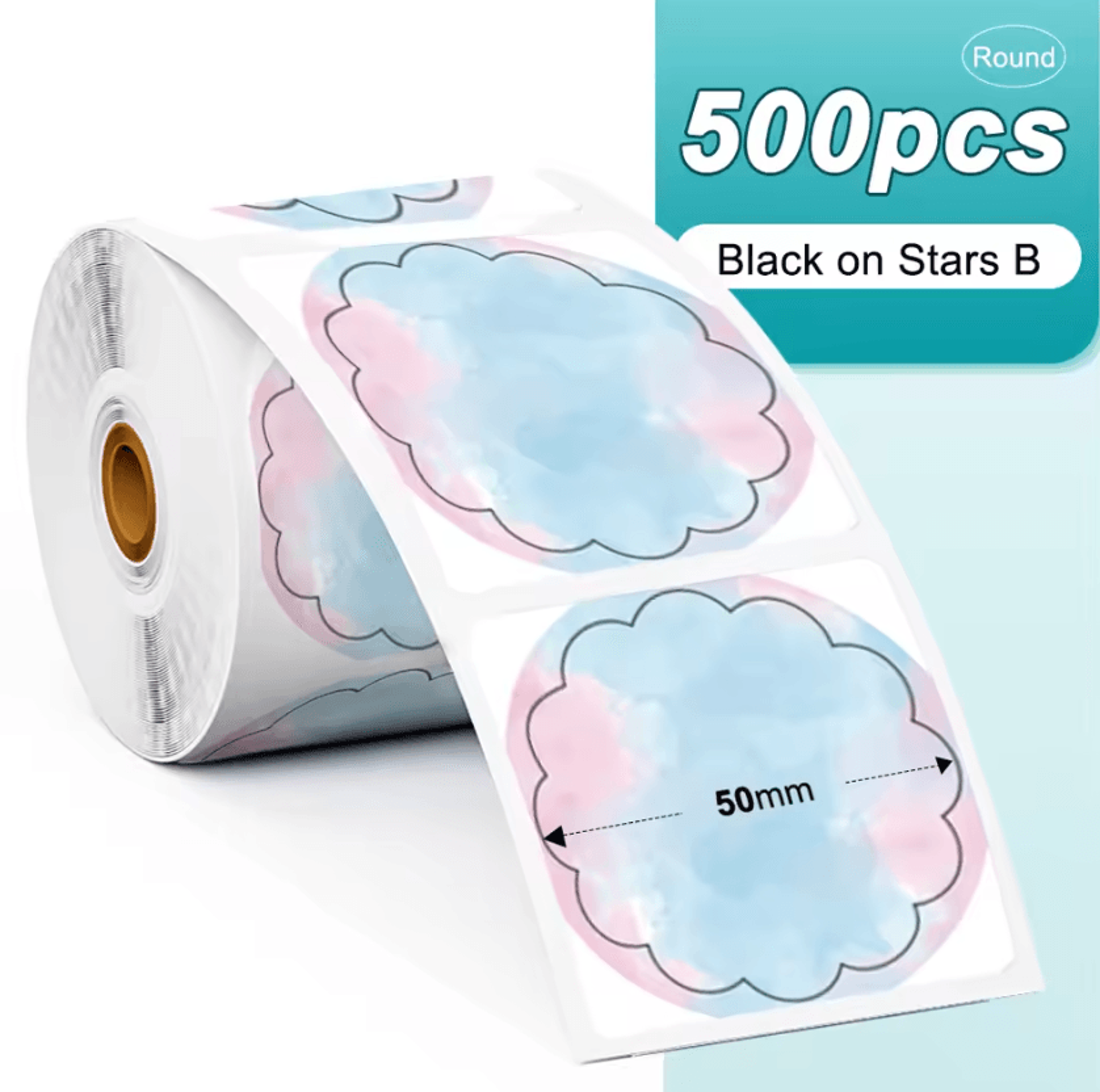 Phomemo PM241 Colorful Thermal Sticker Labels Round And Square Adhesive Paper For DIY Logos And Bus 9