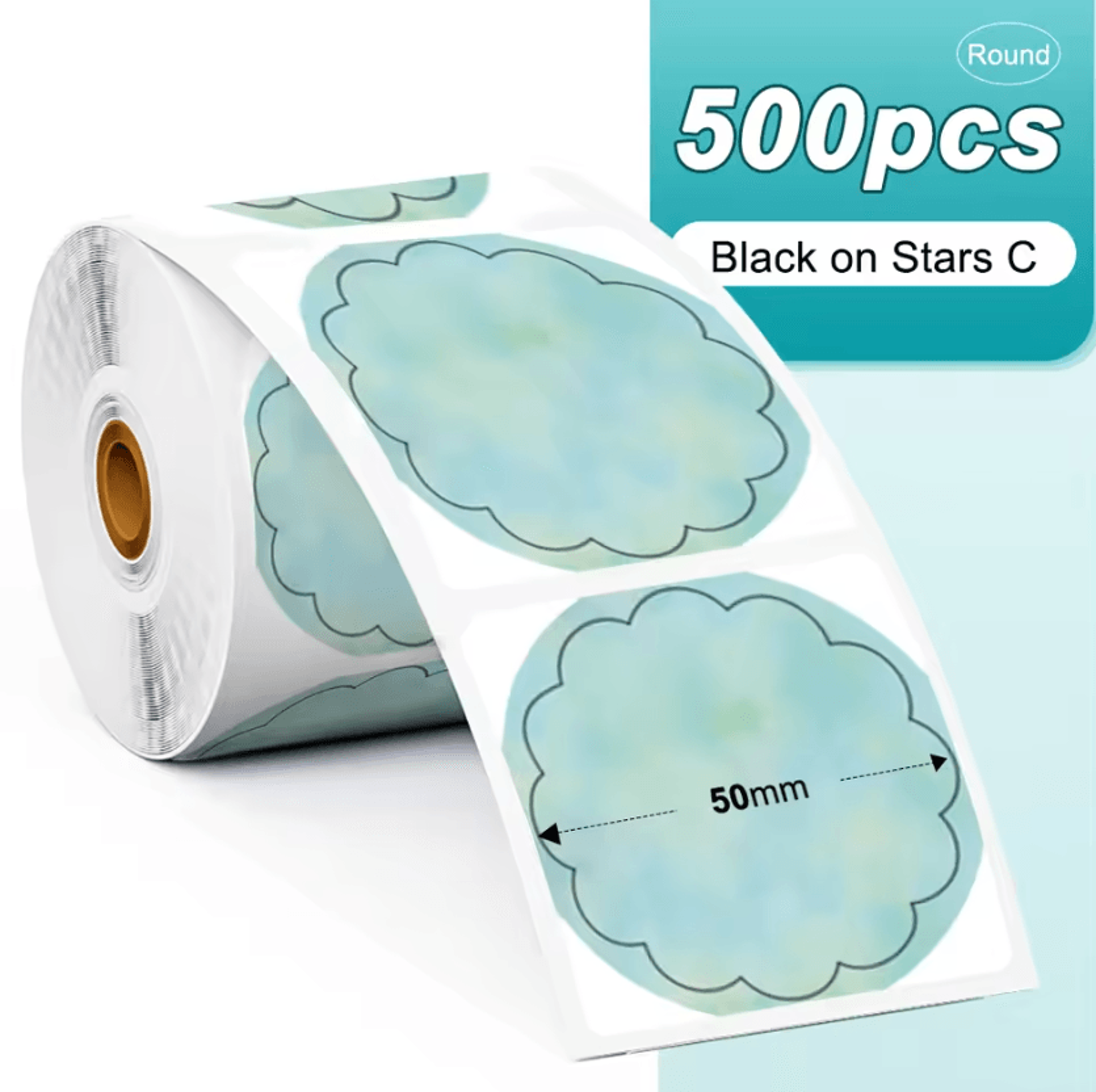 Phomemo PM241 Colorful Thermal Sticker Labels Round And Square Adhesive Paper For DIY Logos And Bus 8