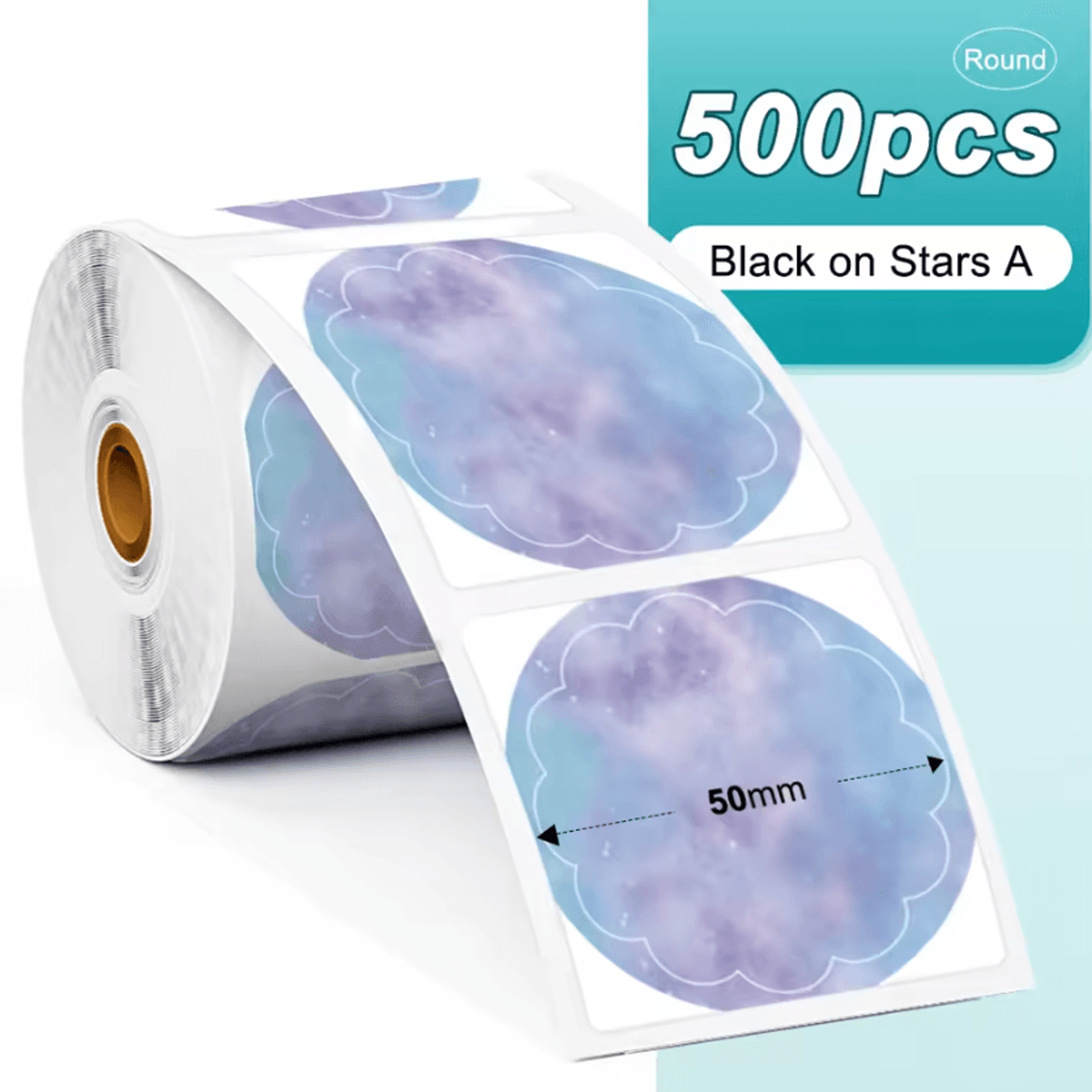Phomemo PM241 Colorful Thermal Sticker Labels Round And Square Adhesive Paper For DIY Logos And Bus 7