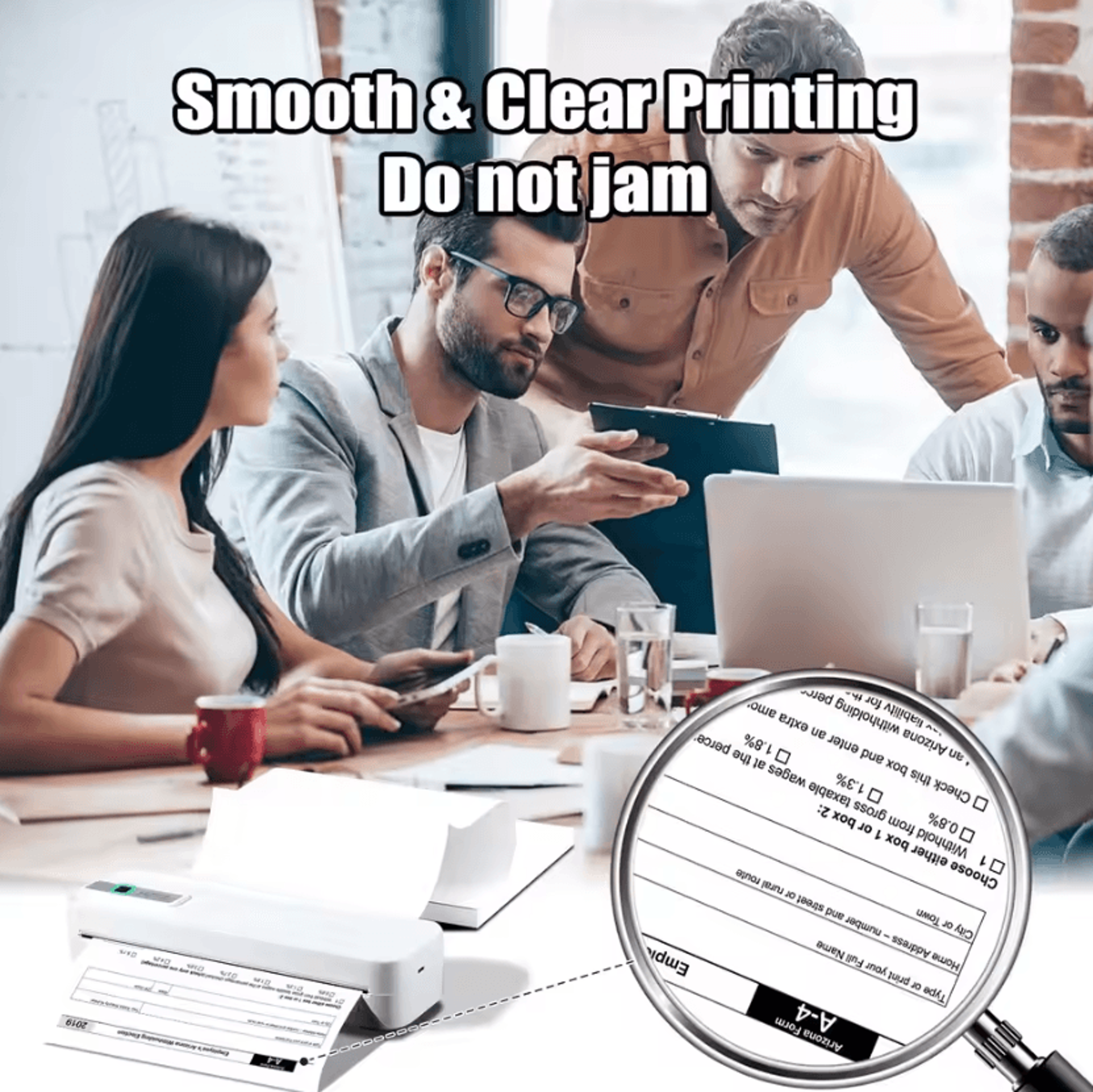 200 Sheets A4 Thermal Printing Paper Fast Drying Inkless Printer Paper For HZTZ Portable Printers 2
