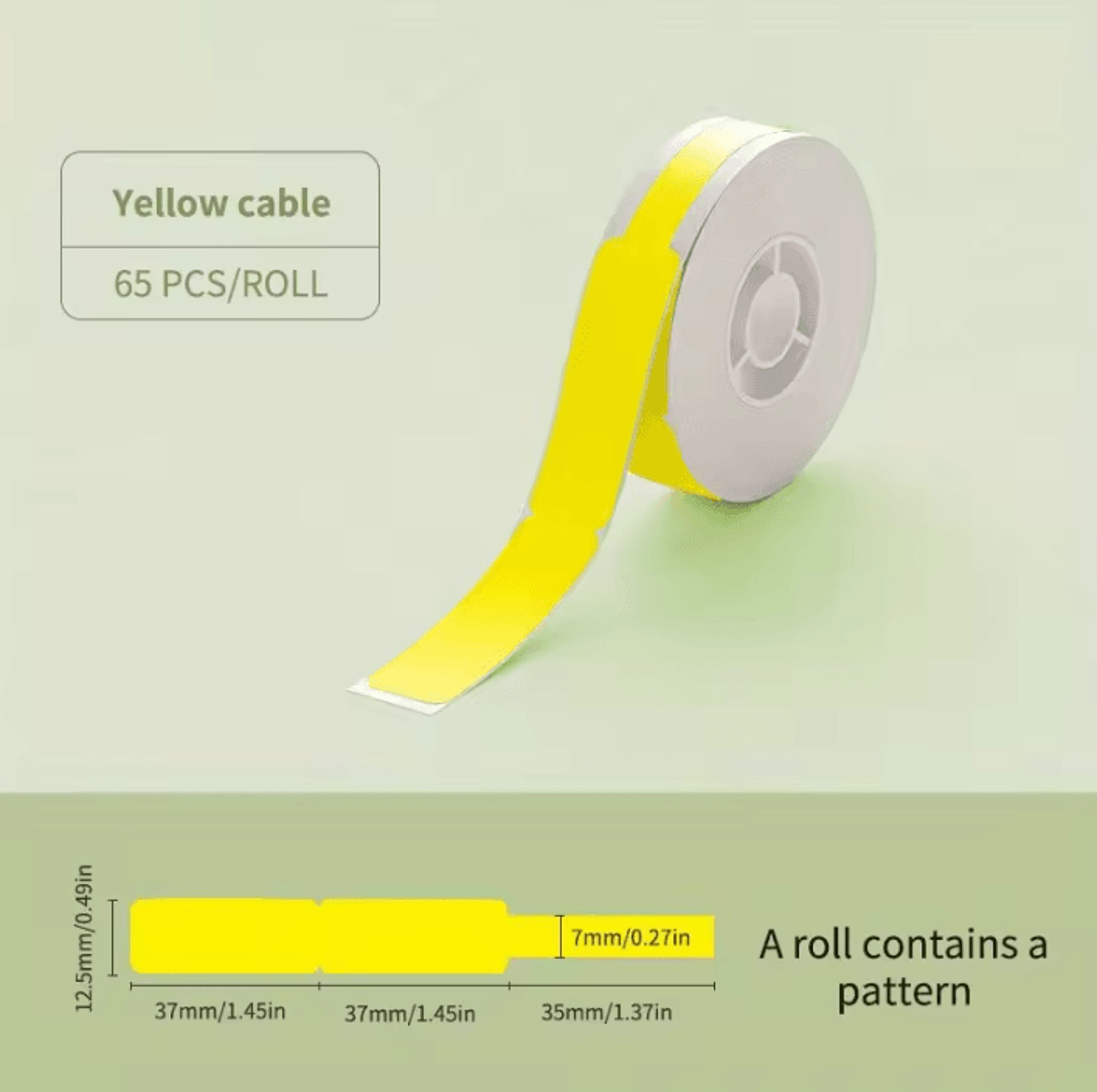 NIIMBOT D11 D101 D110 Waterproof Thermal Sticker Label Roll For Cable Organization And Custom Print 9
