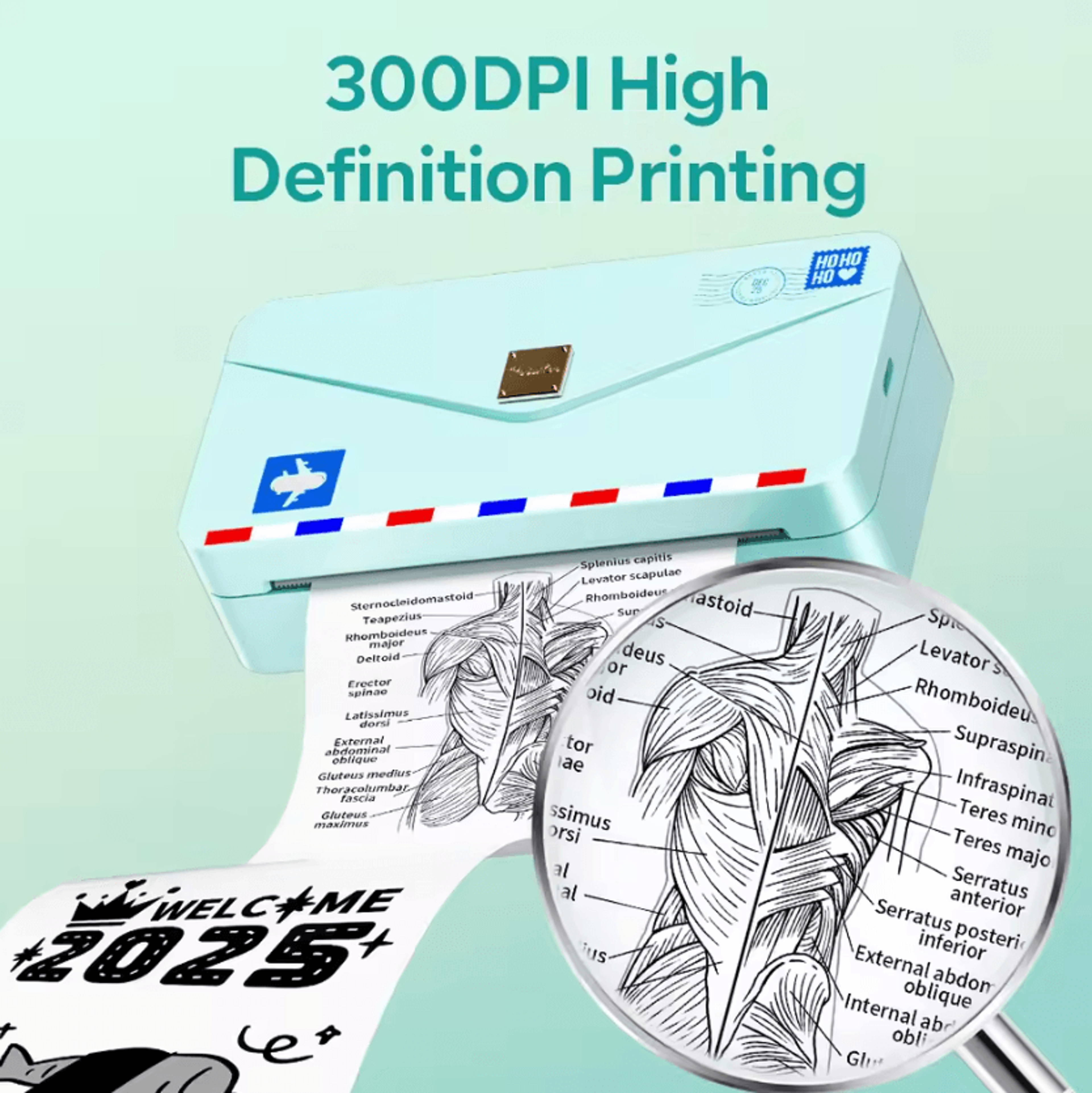 Phomemo M04AS 300DPI Mini Bluetooth Thermal Photo Printer Portable Wireless Label Maker For 110mm P 2