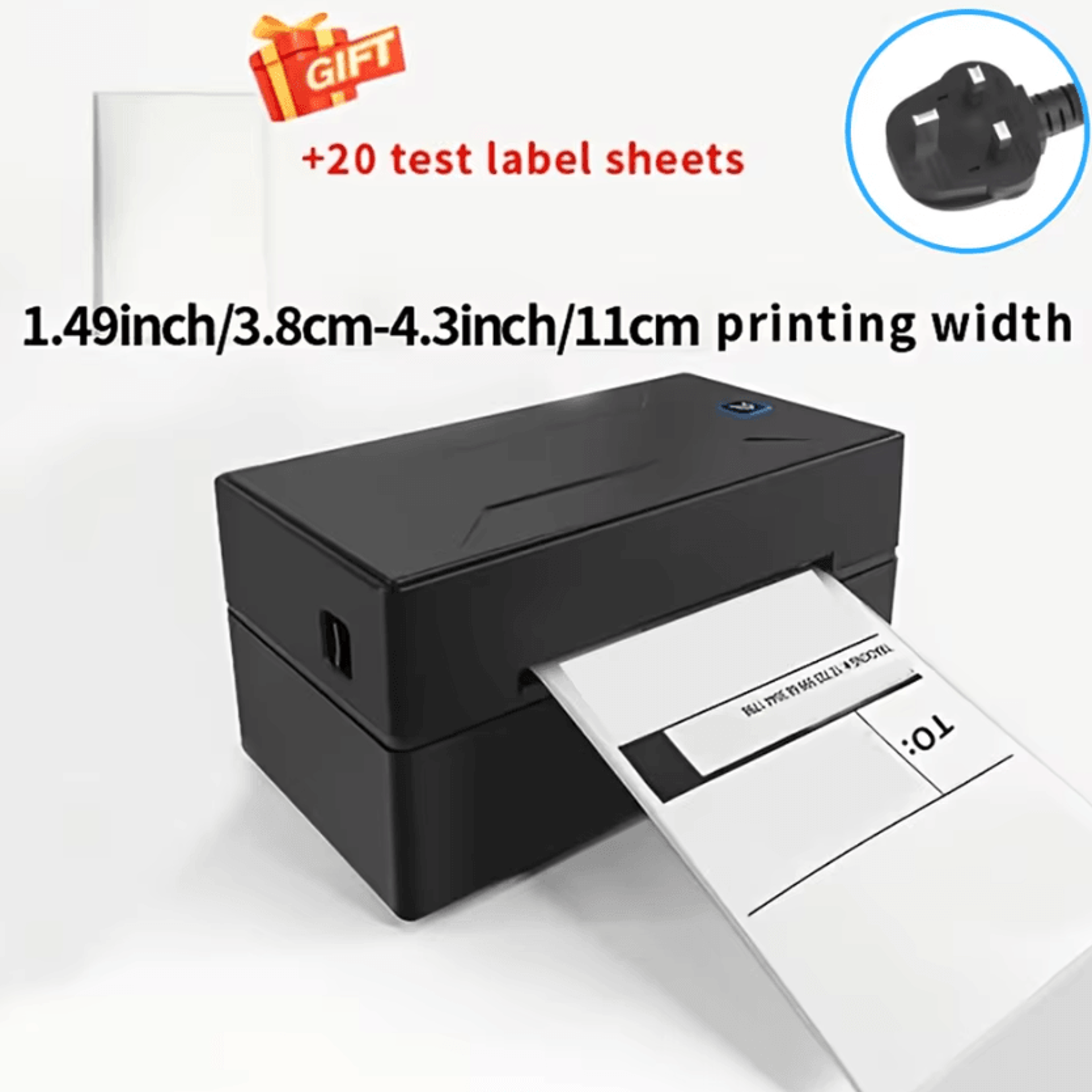 Marklife Black Bluetooth Thermal Printer Wireless Inkless HD Printer For School Office And Small Bu 6