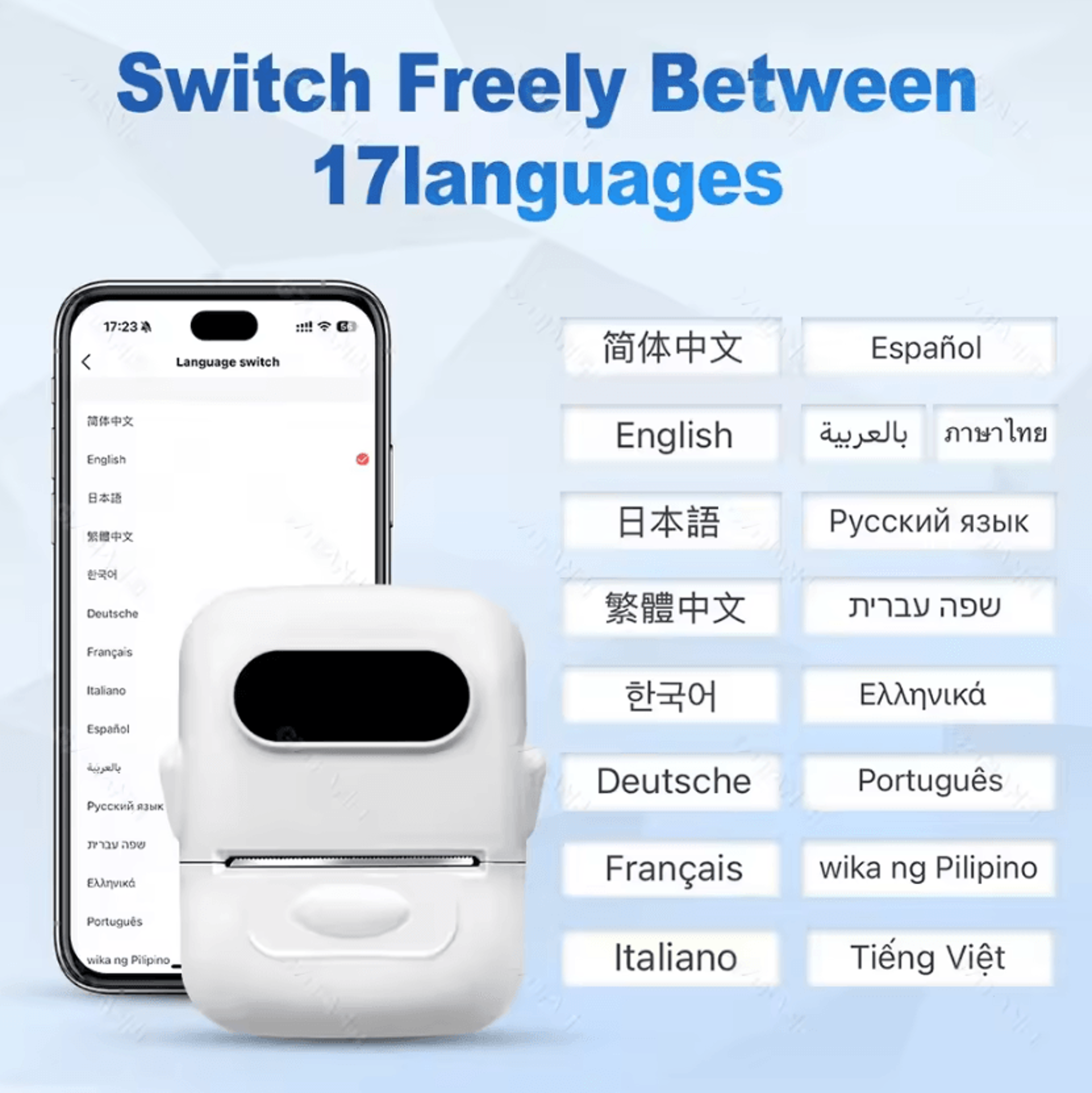 Marklife P50 Wireless Pocket Label Printer Portable Inkless Adhesive Sticker Maker For Home Office  2