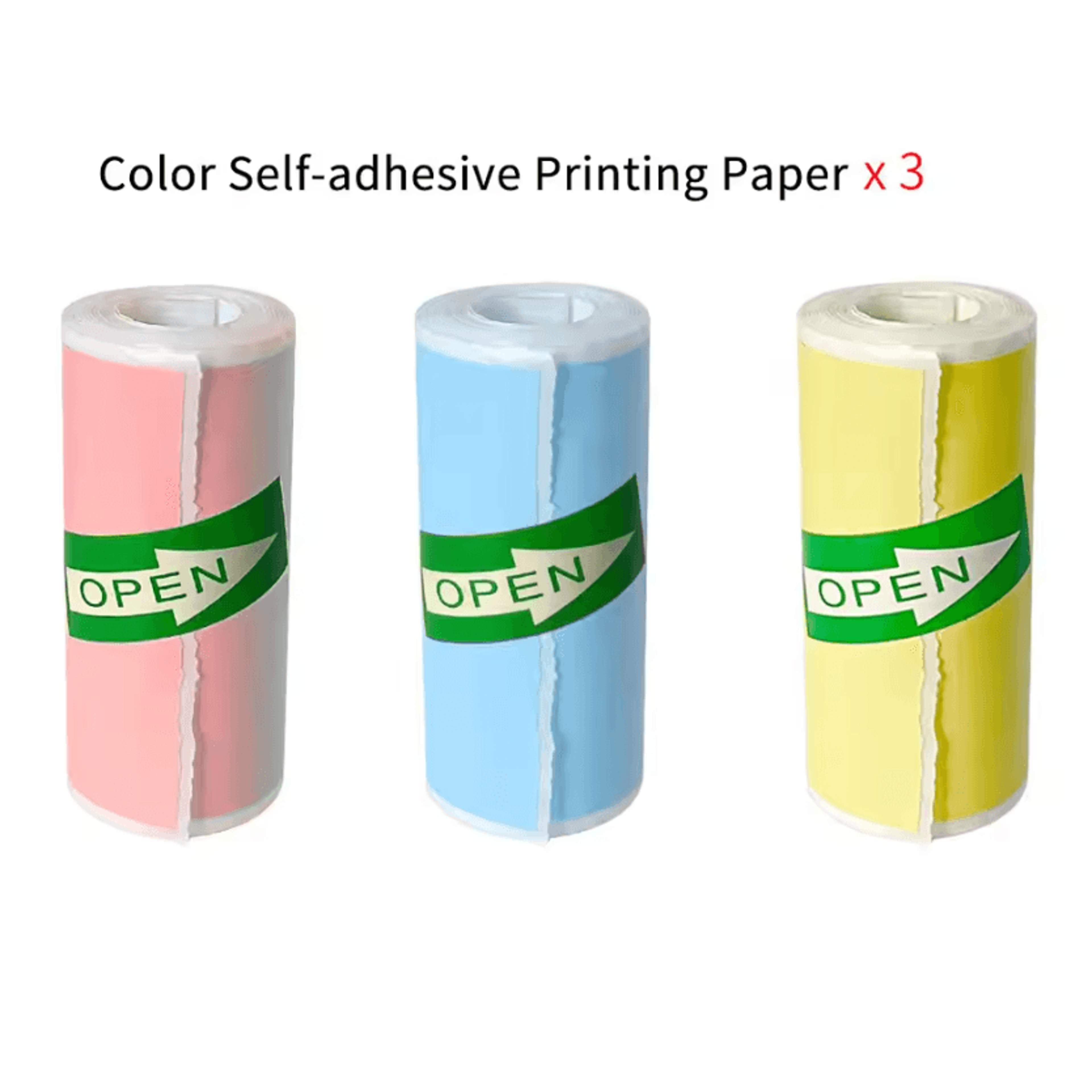 57x25mm SelfAdhesive Thermal Paper Roll For Mini Pocket Printers And DIY Photo Stickers 5
