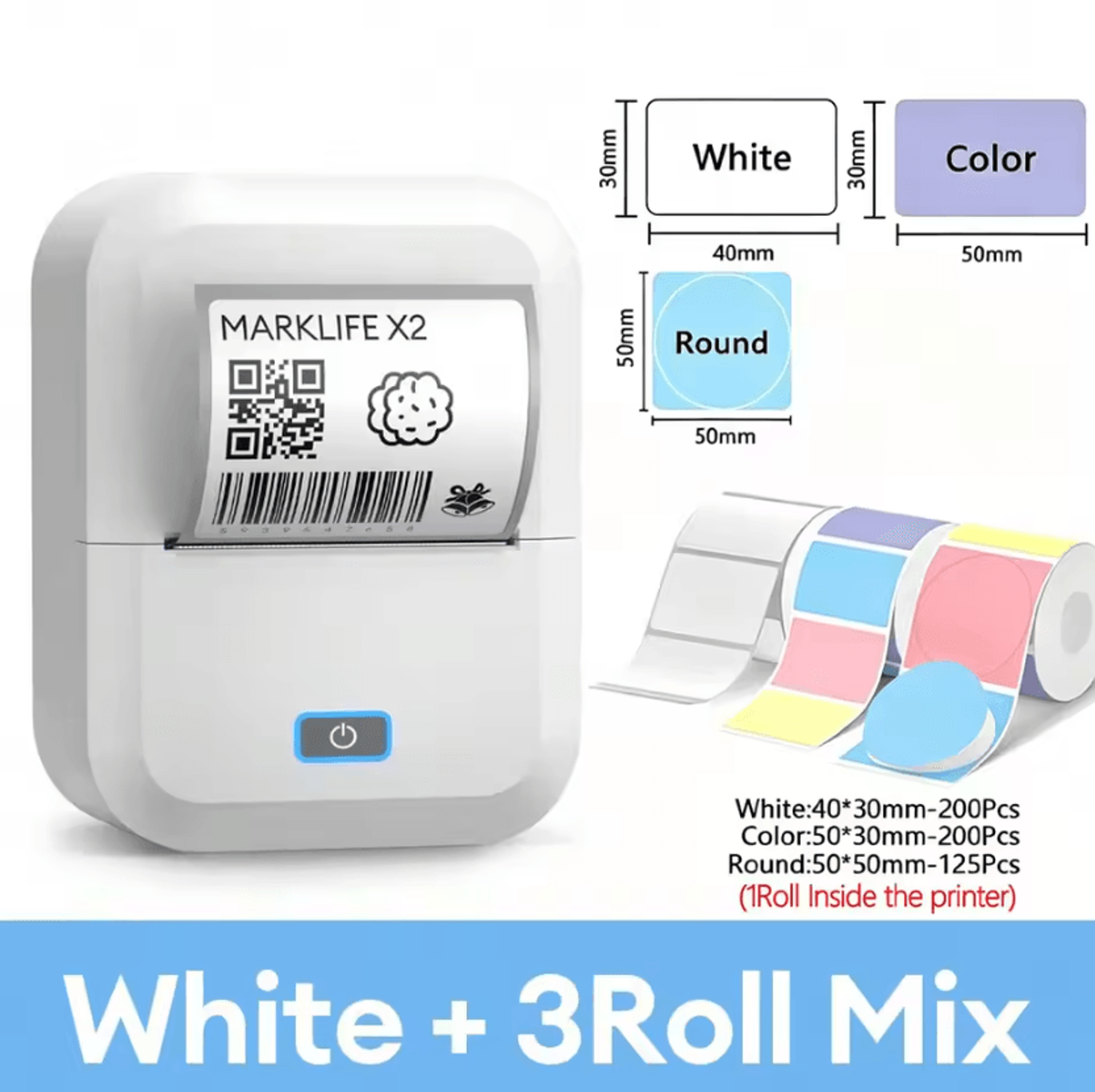 Marklife X2 Pocket Thermal Label Printer Portable Mobile Sticker Maker For Home Office And DIY Orga 6