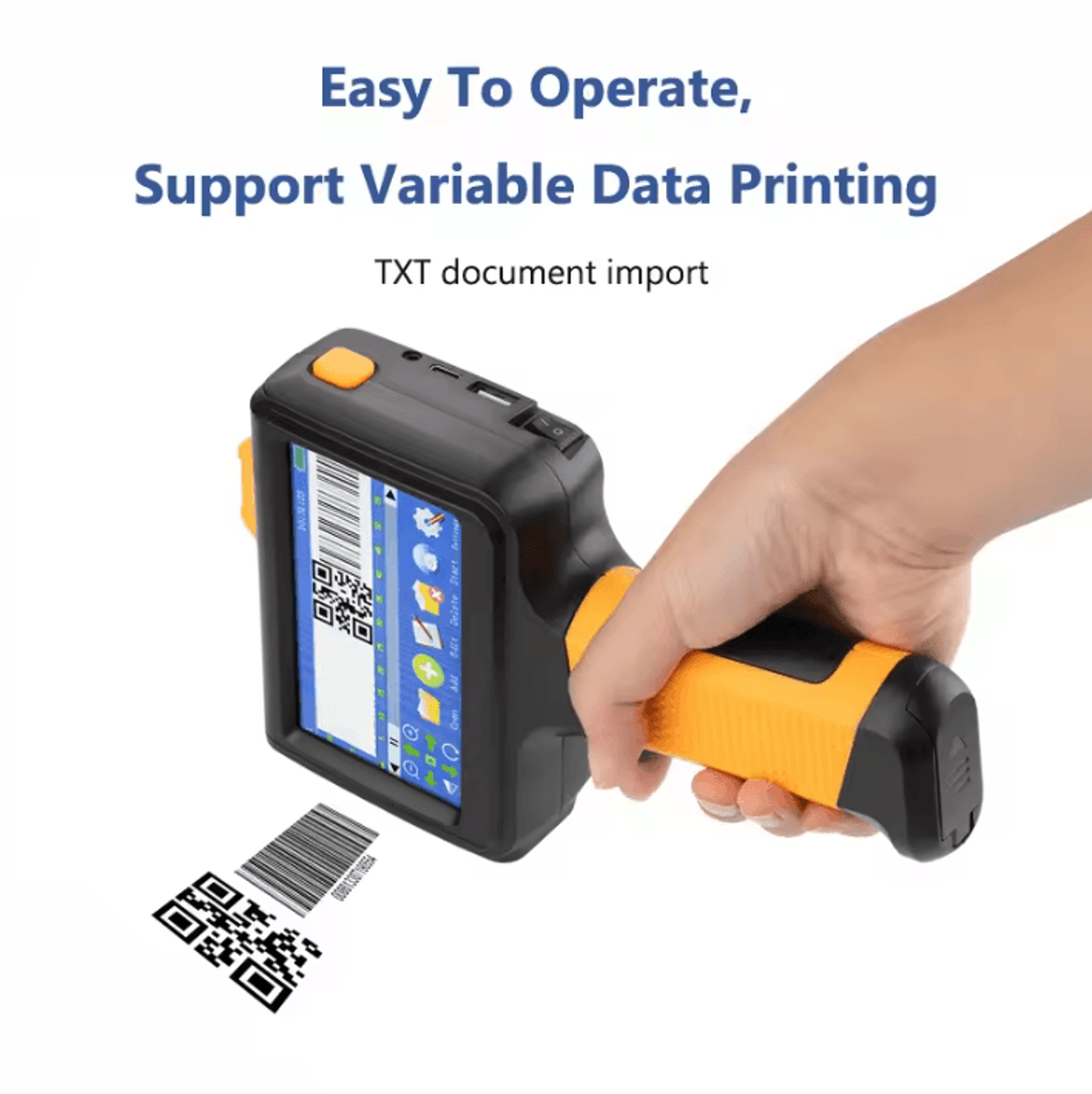 28 Language Handheld Inkjet Printer Portable Expiry Date And Logo Coding Machine With Ink Cartridge 3
