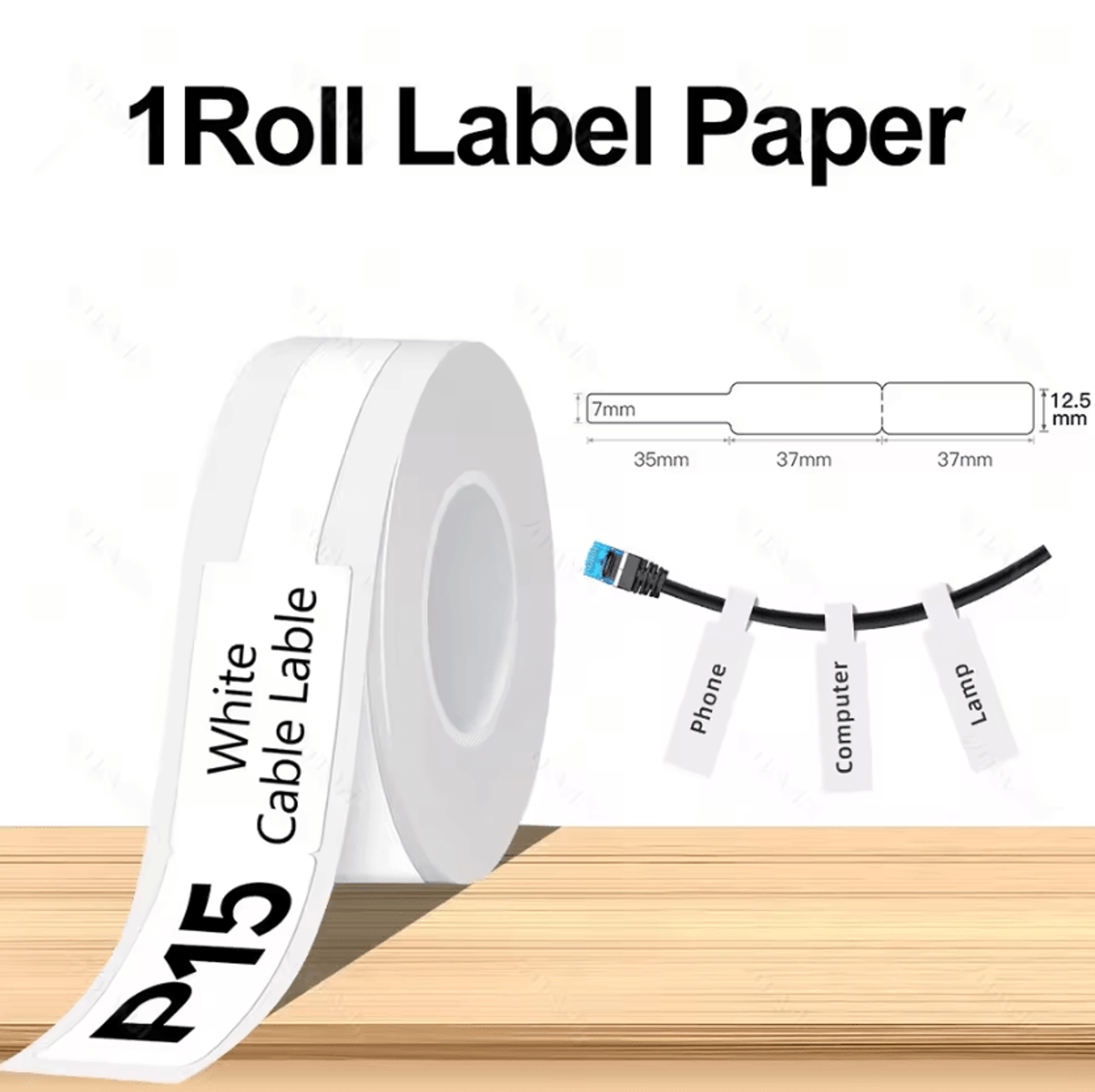 Marklife P12 Mini Thermal Label Printer Portable Pocket Sticker Maker With Adhesive Label Paper Opt 21