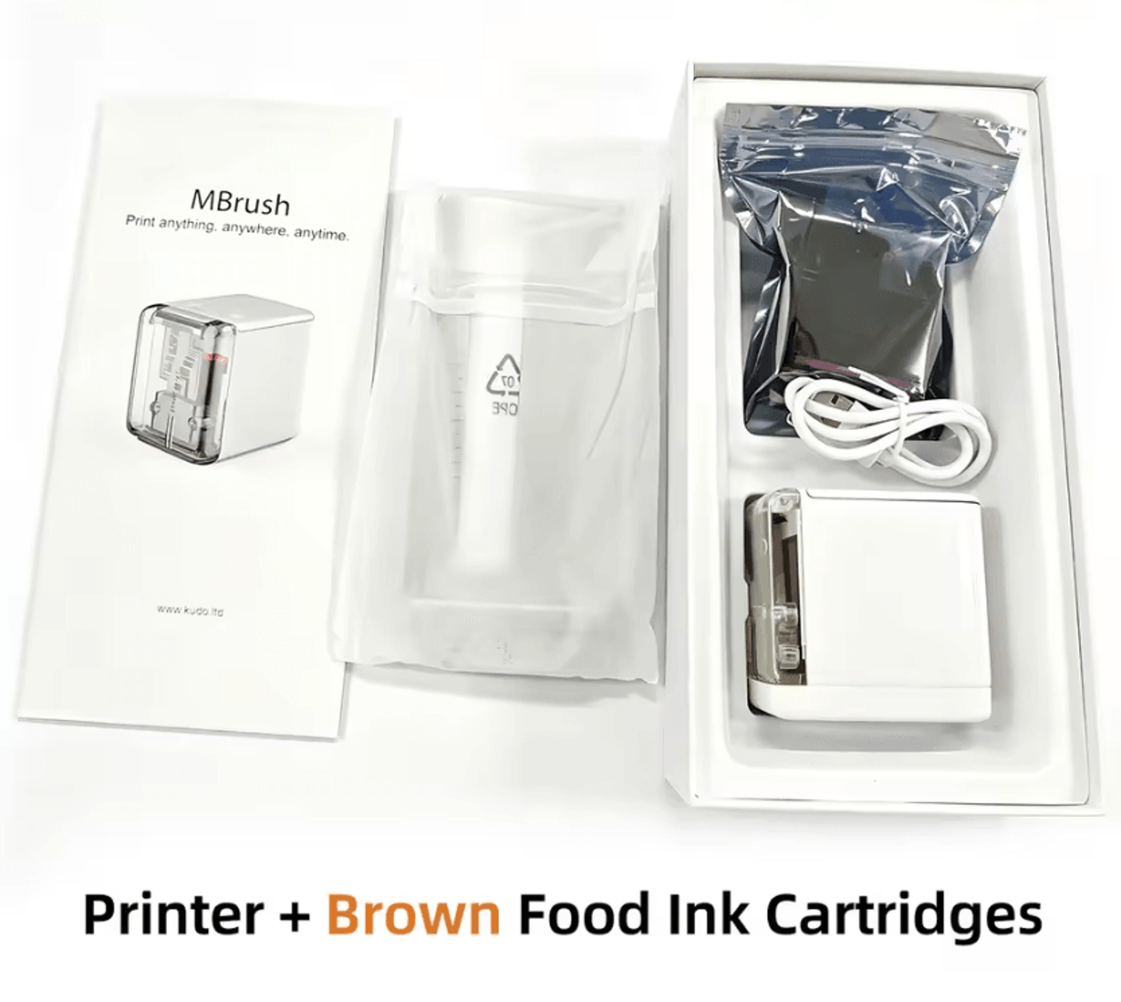 Mbrush PrintMini Handheld Color Printer Portable Coffee Art And Food Decoration Printing Machine 5