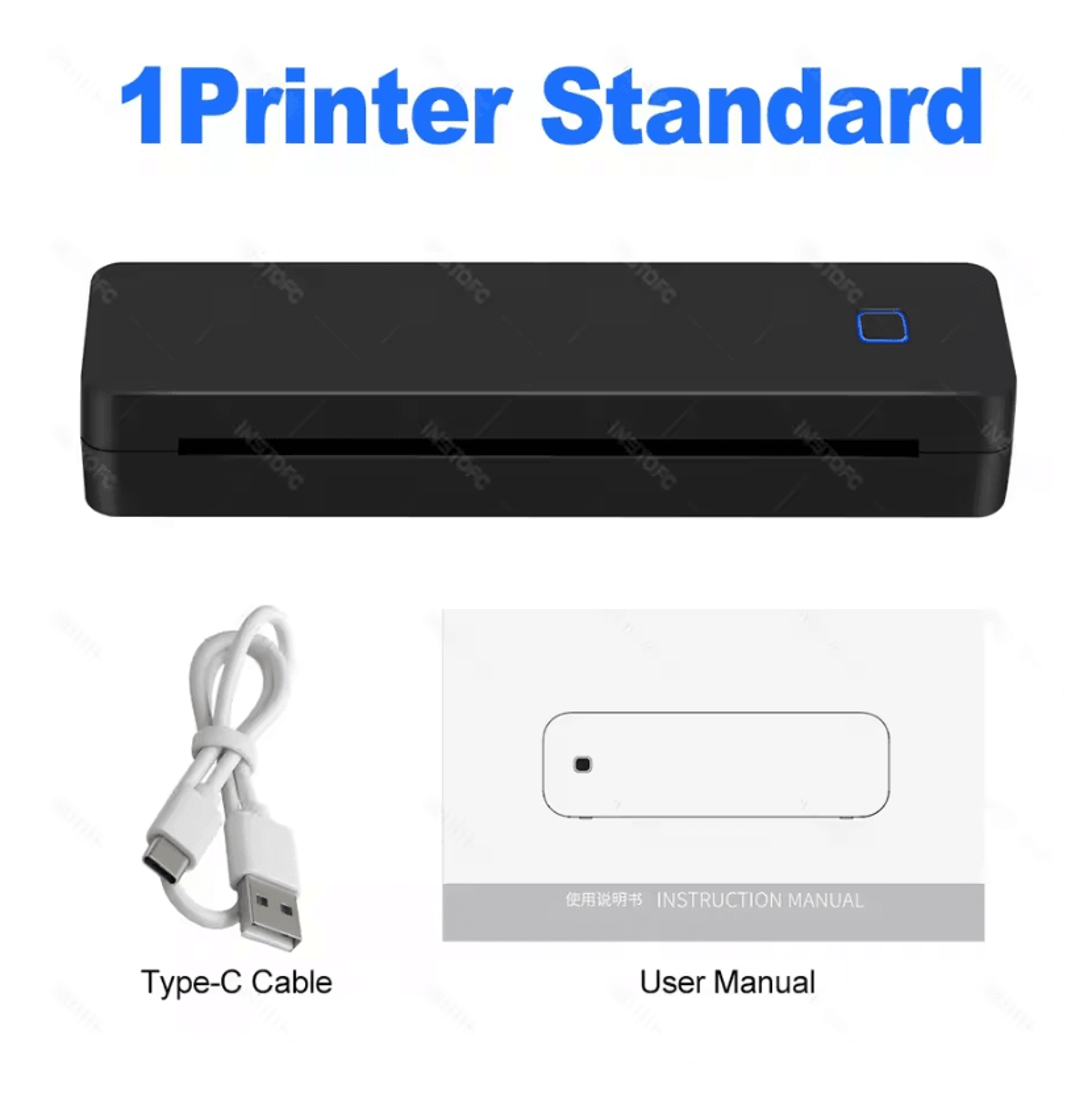 Portable A4 Bluetooth Thermal Printer 1500mAh Rechargeable Inkless Wireless Document Printer For Ho 4