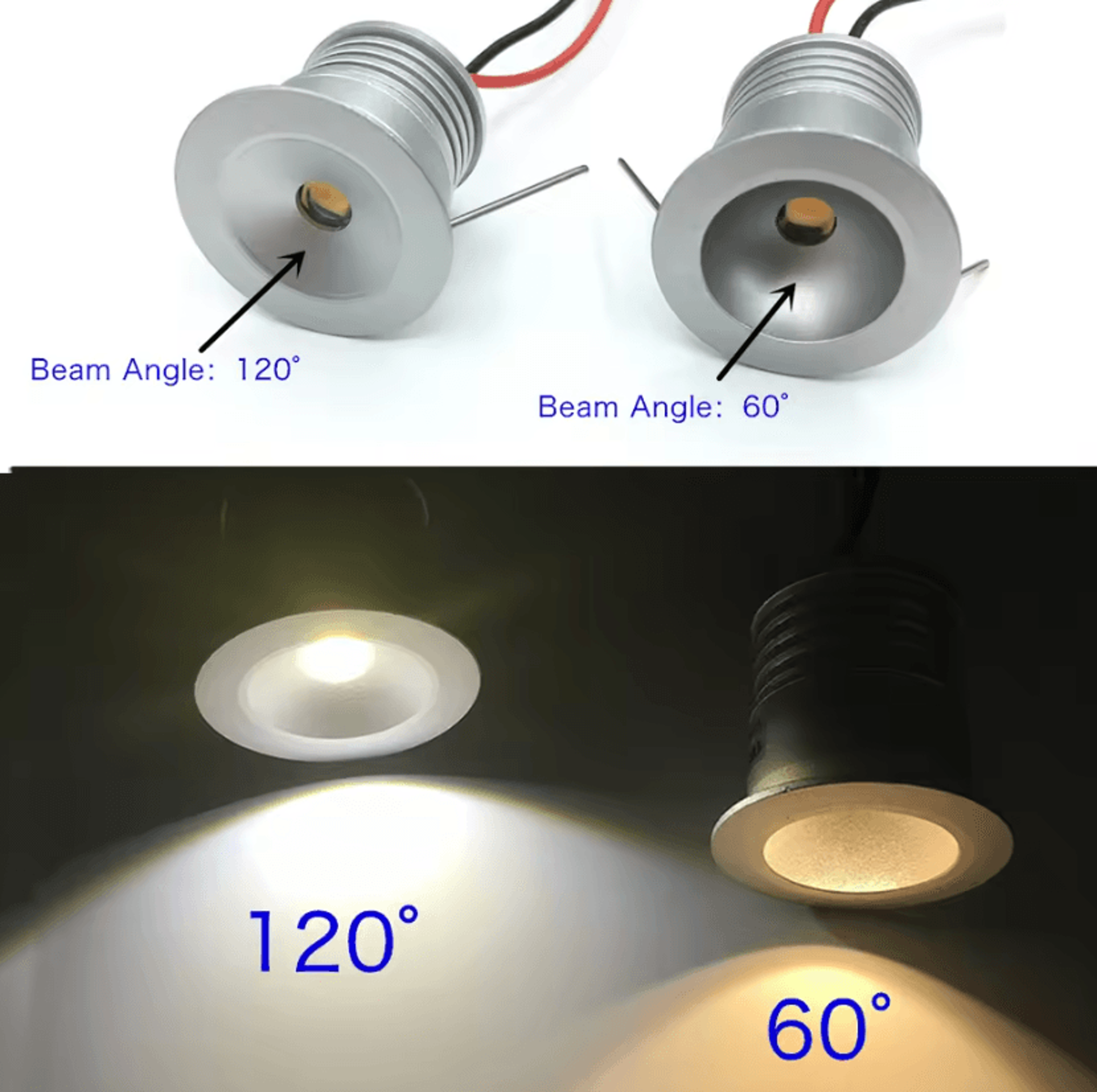 1W Mini LED Recessed Spotlight 12V IP65 25mm Ceiling Downlight For Corridors Stairs And Kitchen Lig 4