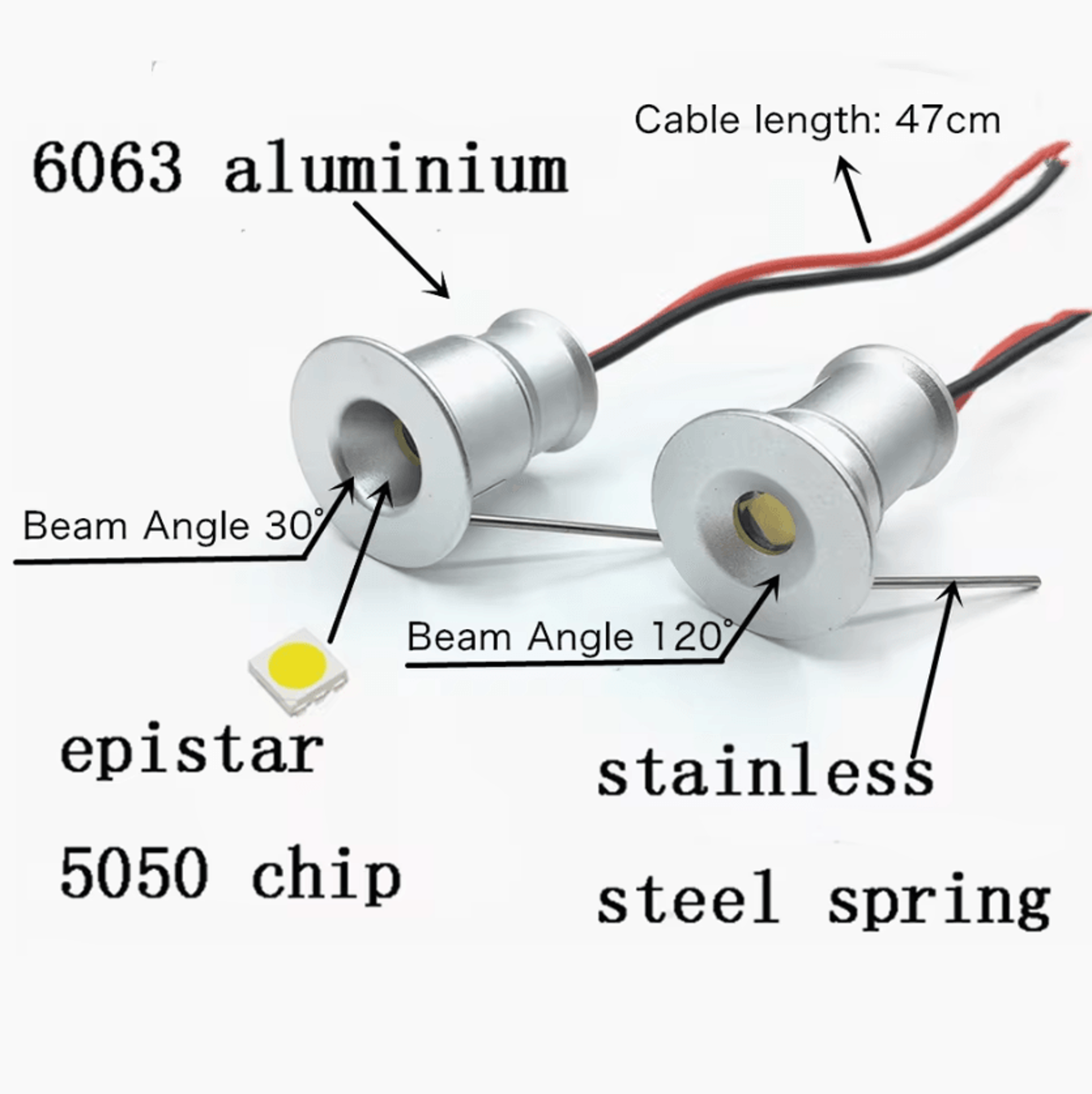 1W Mini LED Recessed Downlight 3V 12V Dimmable Spotlight For Ceiling Cabinet Showcase And Ambient L 3