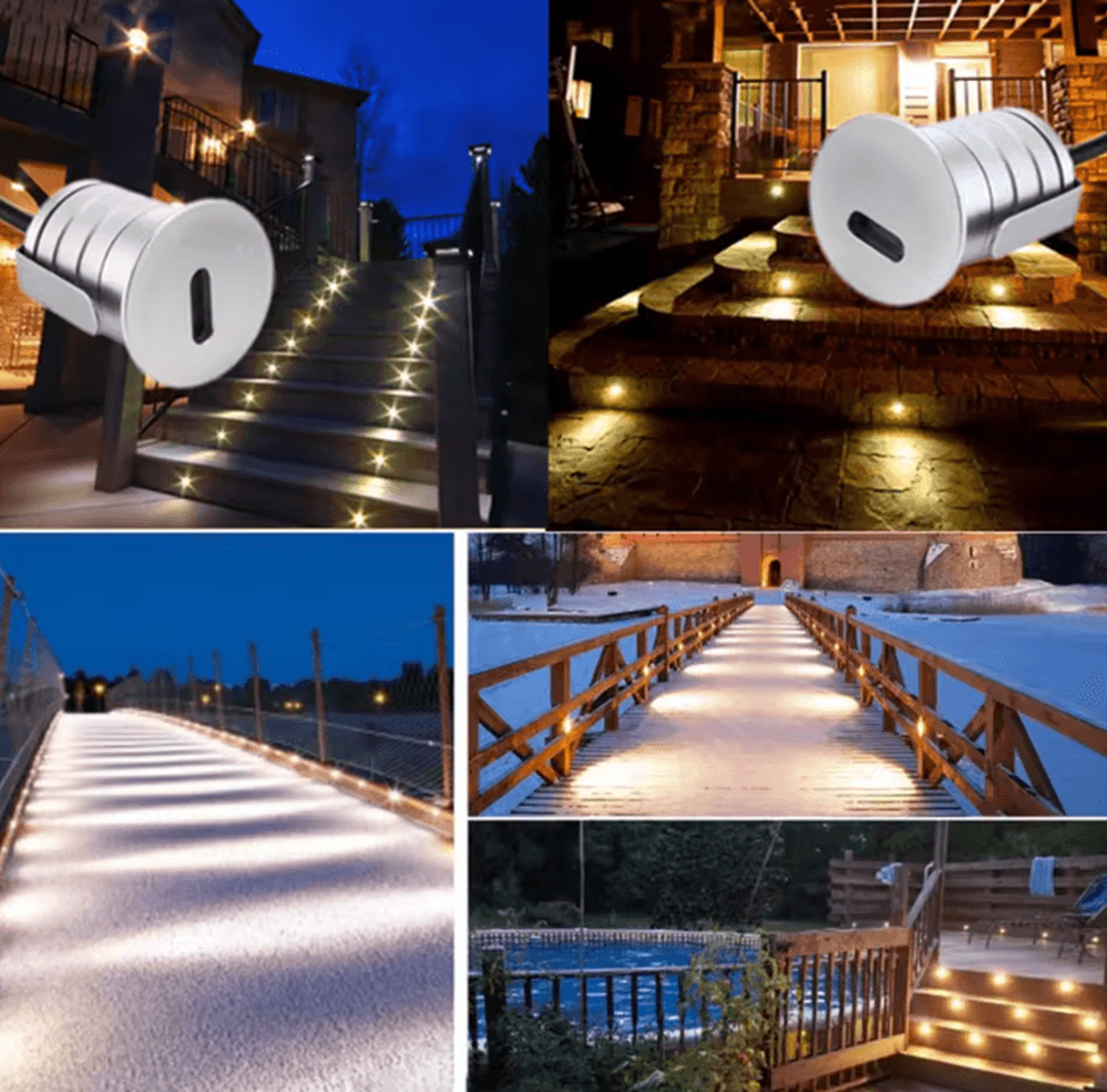 1W IP67 Waterproof LED Stair Step Light 12V 24V Recessed Outdoor Corner Lamp For Deck And Garden Li 1