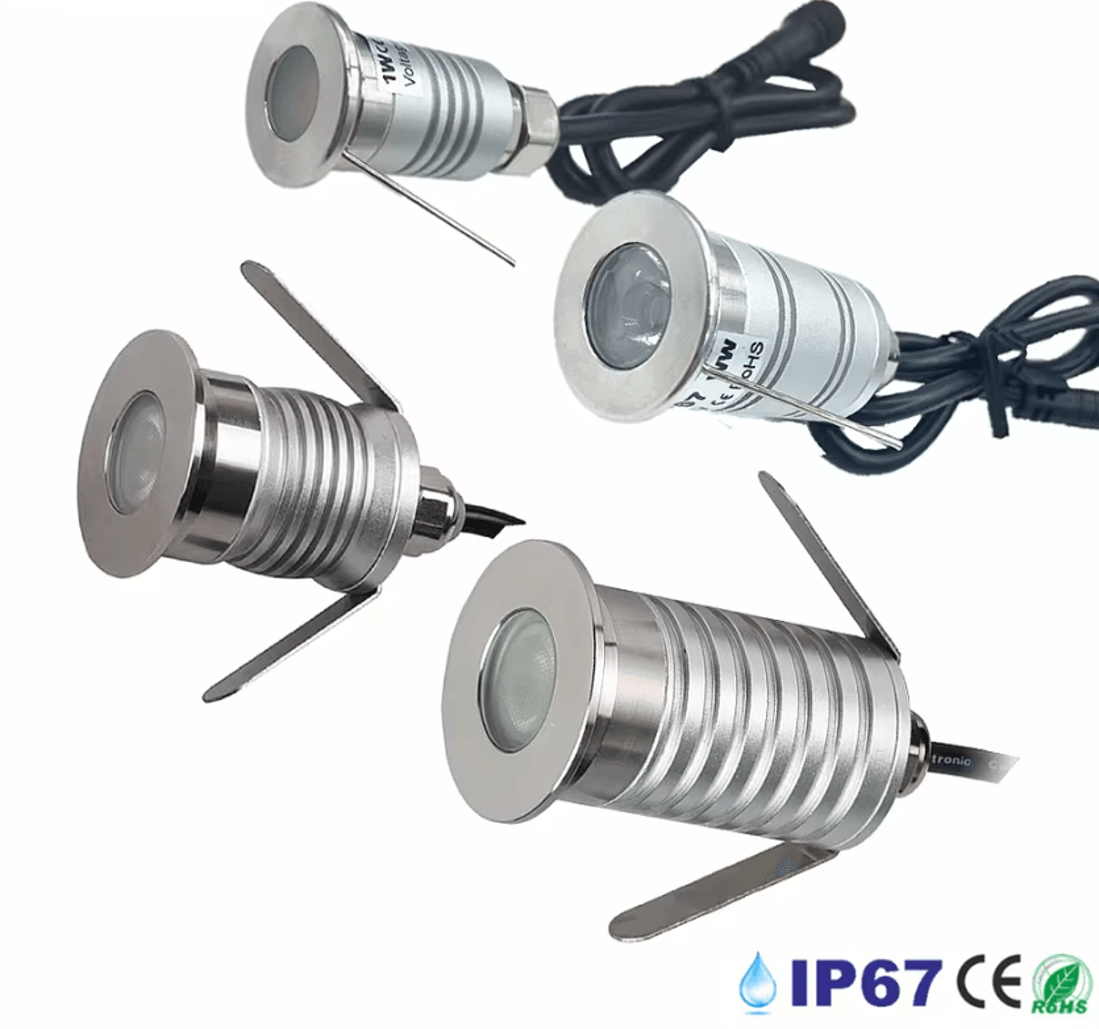 1W 3W IP67 Waterproof LED Underground Light 12V Recessed Deck Spotlight For Garden Pathways And Sta 0