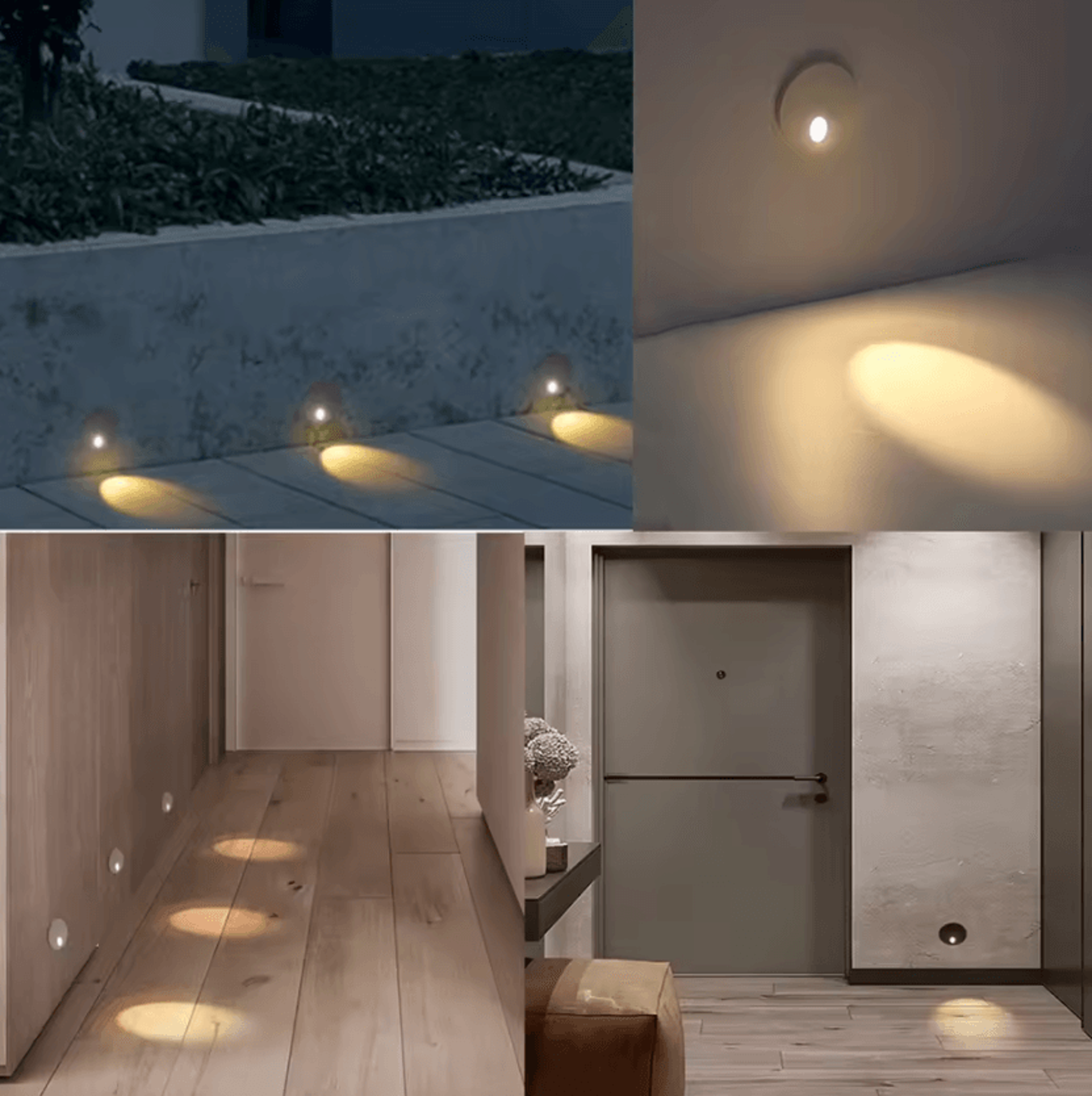 1W LED Recessed Stair Light 12V Aluminum Step Wall Lamp For Indoor Outdoor Pathway And Corner Light 1