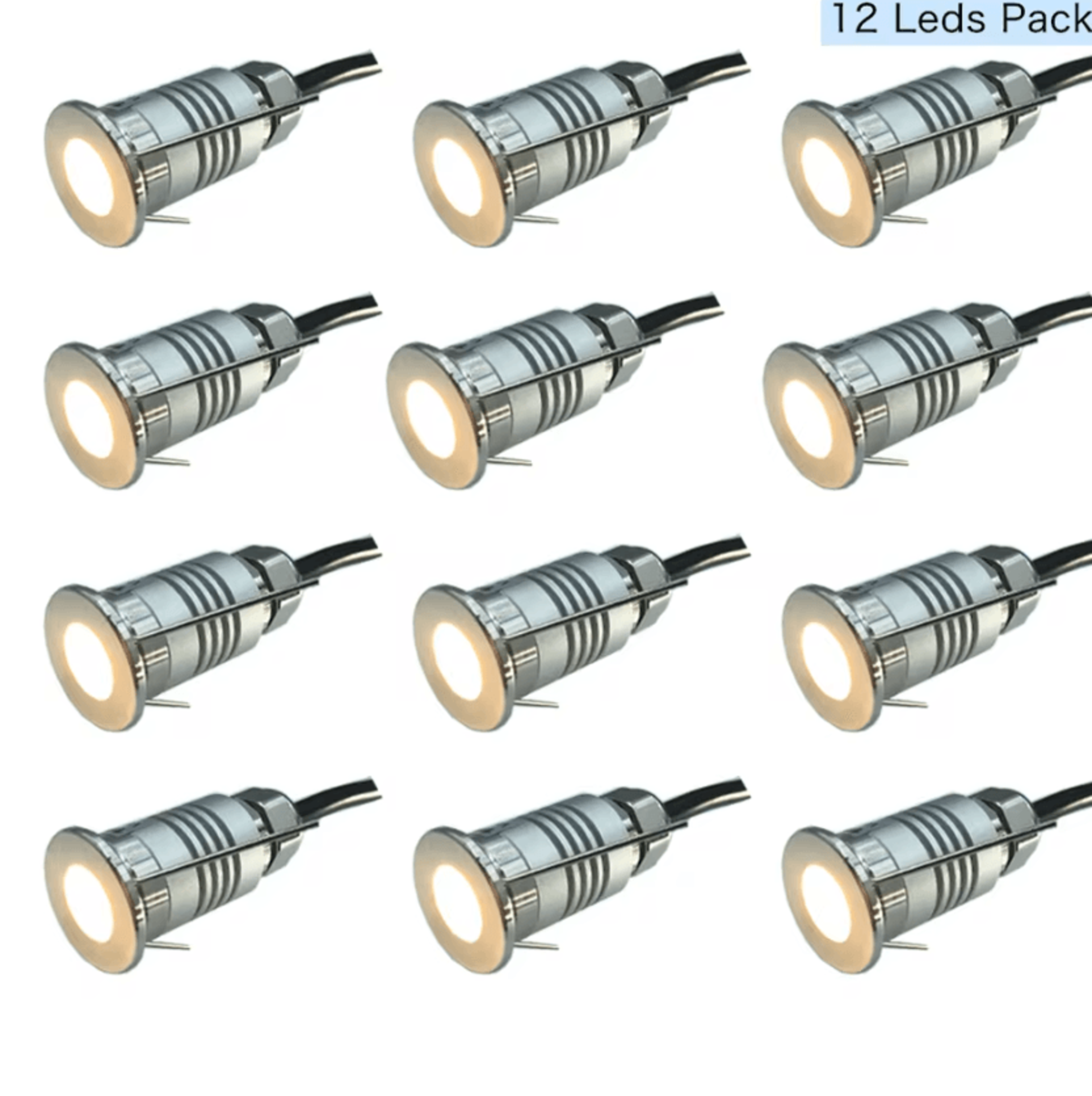 1W IP67 Waterproof LED Deck Floor Light 12V Mini Recessed Spotlight For Garden Stairs And Pathways 7