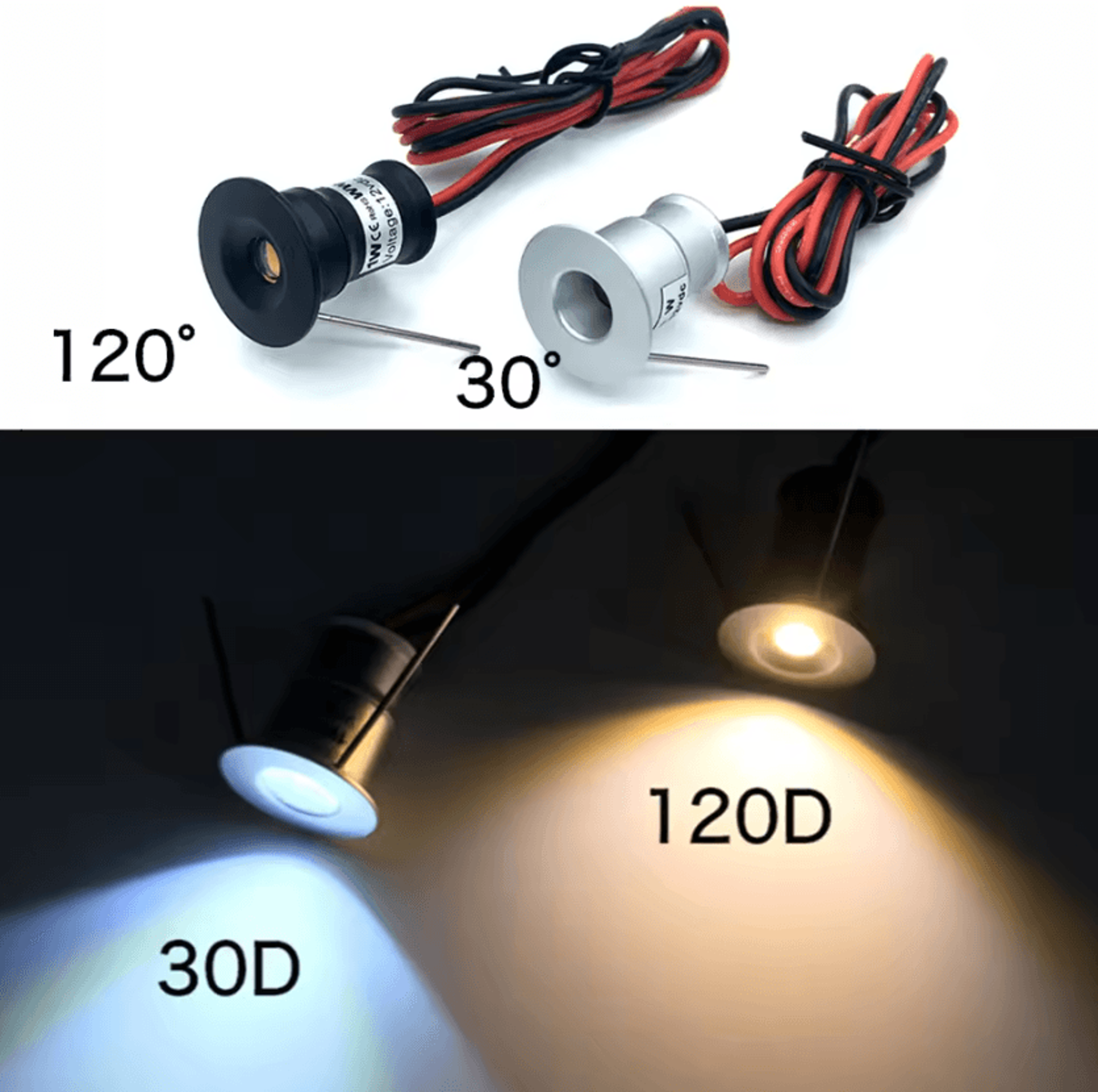 1W Dimmable Mini LED Downlight 12V 15mm Aluminum Recessed Spotlight For Bedroom Stairs And Showcase 4