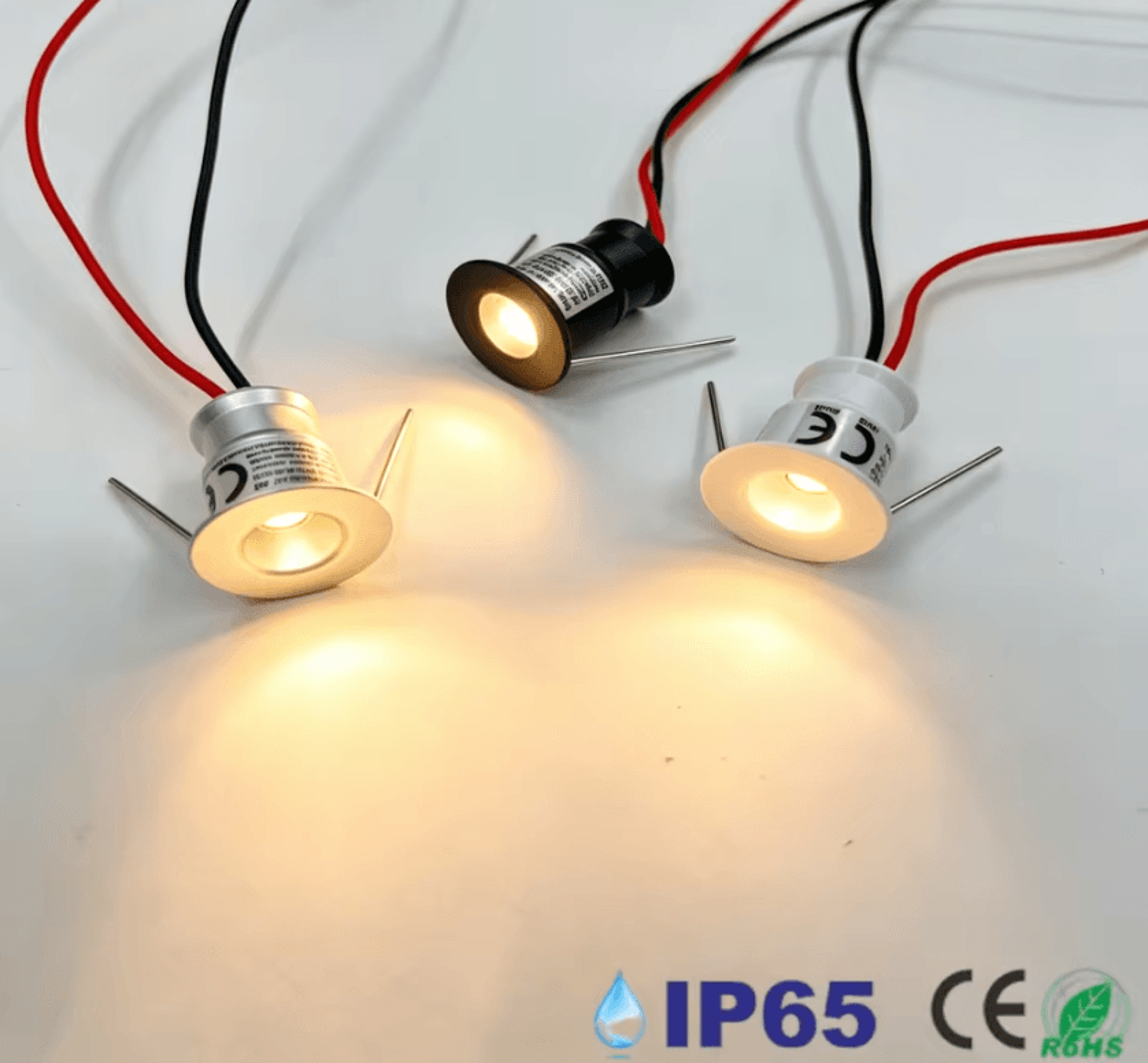 1W IP65 Waterproof Mini LED Downlight 12V Dimmable Spotlight Black White For Ceiling Cabinets And S 0