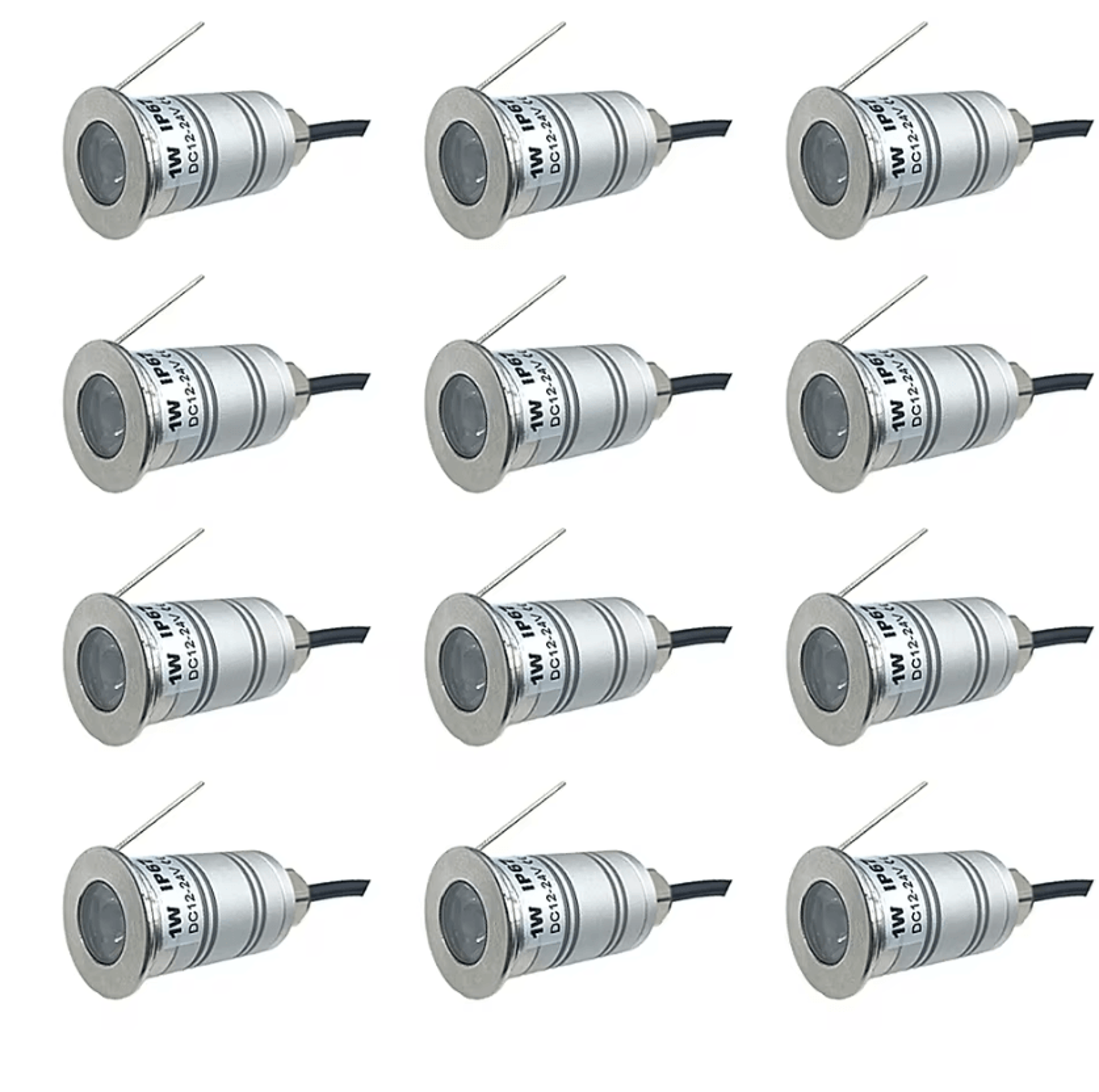 1W IP67 Waterproof LED Underground Spotlight 12V 24V Narrow Beam Garden And Yard Landscape Light 7