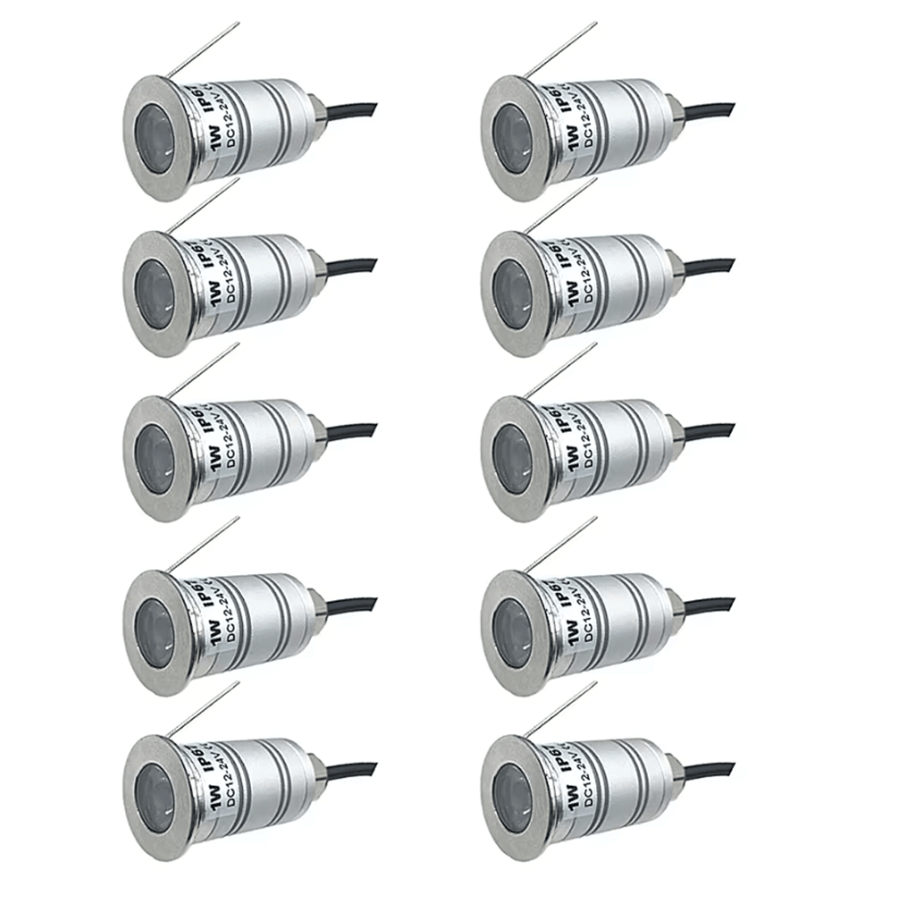 1W IP67 Waterproof LED Underground Spotlight 12V 24V Narrow Beam Garden And Yard Landscape Light 8