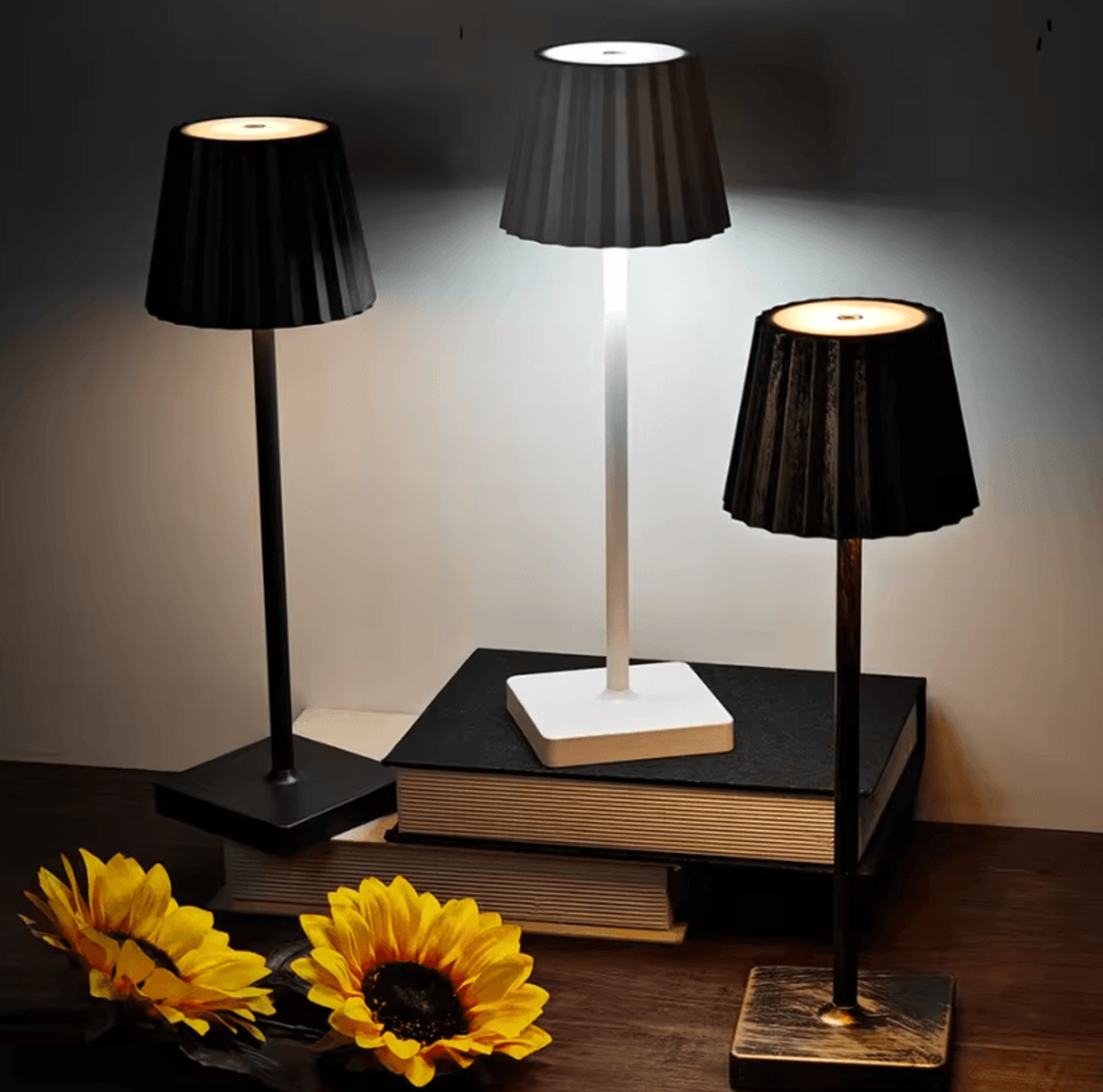 Cordless LED Desk Lamp USB Rechargeable Touch Control Table Light With 3 Color Modes And Stepless D 1