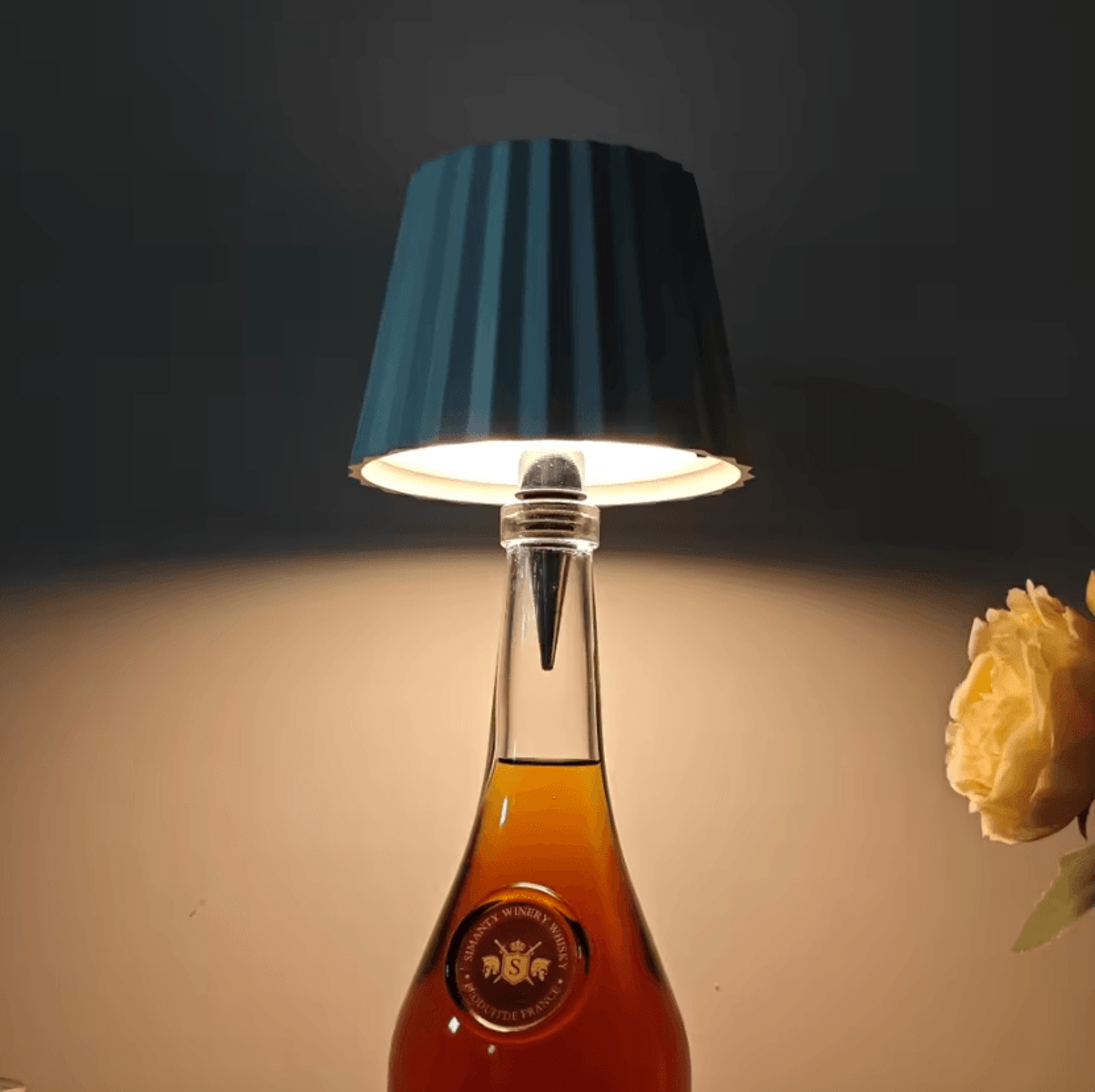 Rechargeable LED Wine Bottle Light 3Color Dimmable Ambient Table Lamp For Bar Cafe And Home Decor 0