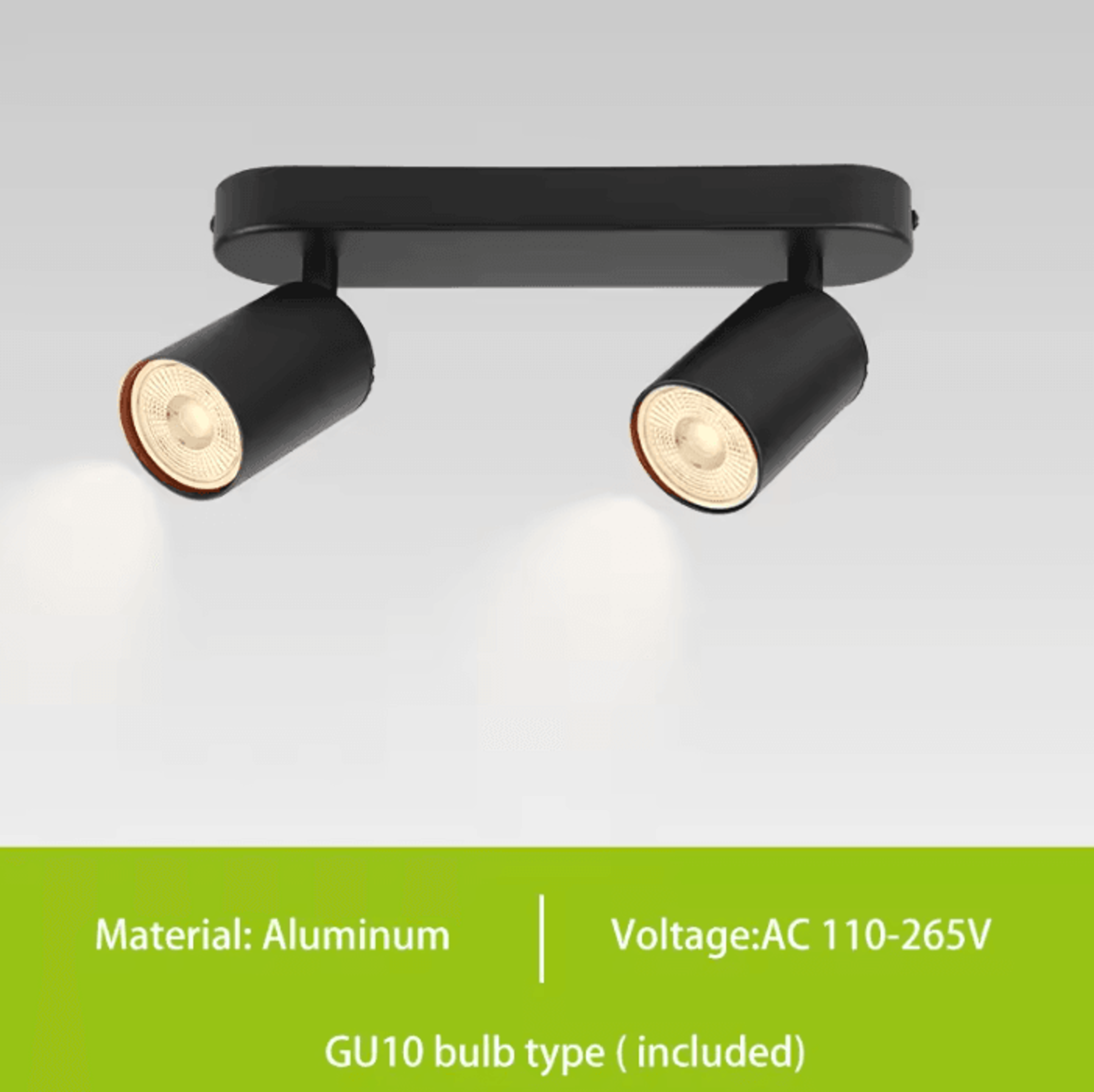 GU10 COB LED Track Spotlight 110V 220V 3Color Ceiling Light For Kitchen Living Room And Commercial  9