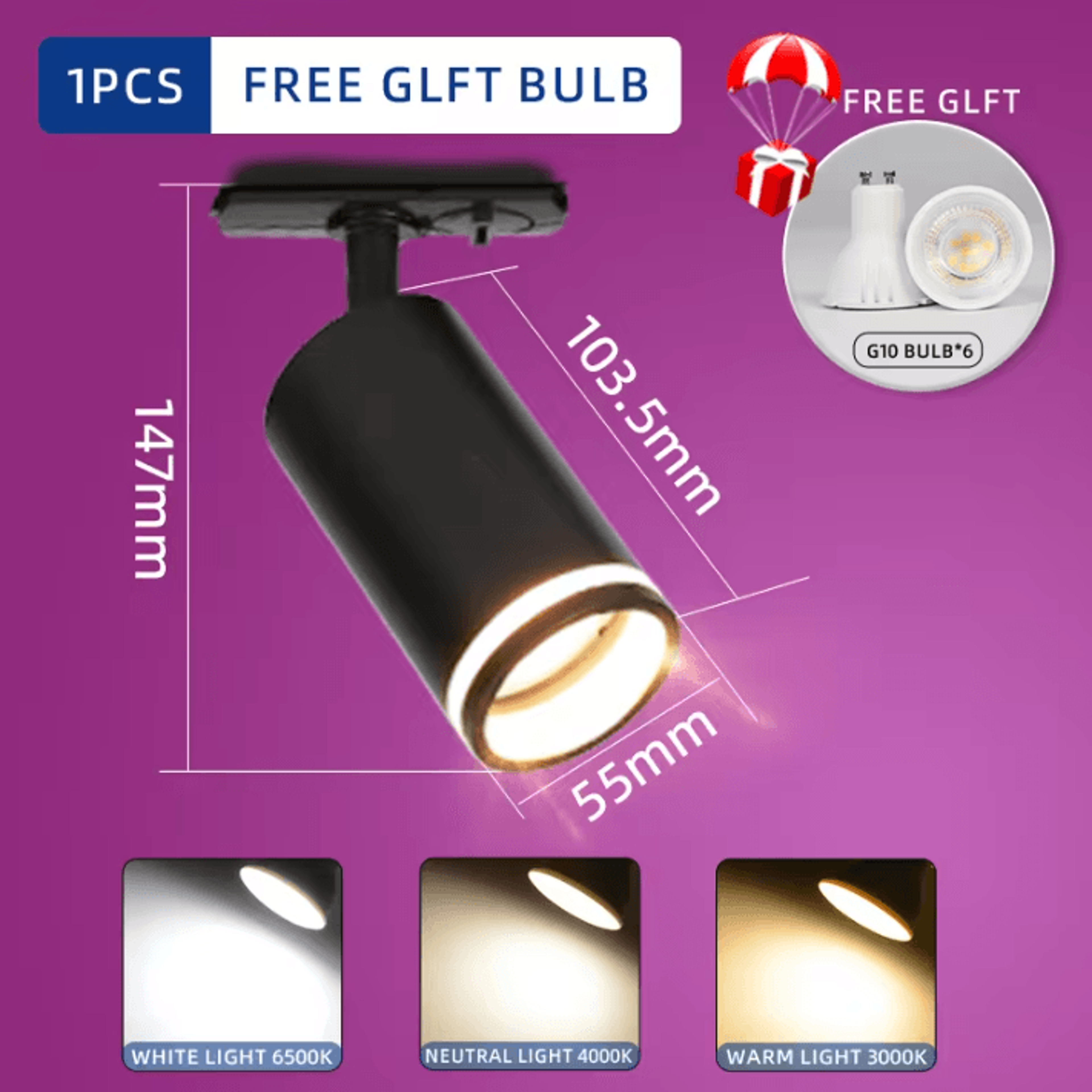 COB LED Ceiling Track Light 85V265V Adjustable Rail Spotlight For Clothing Stores Living Rooms And  8