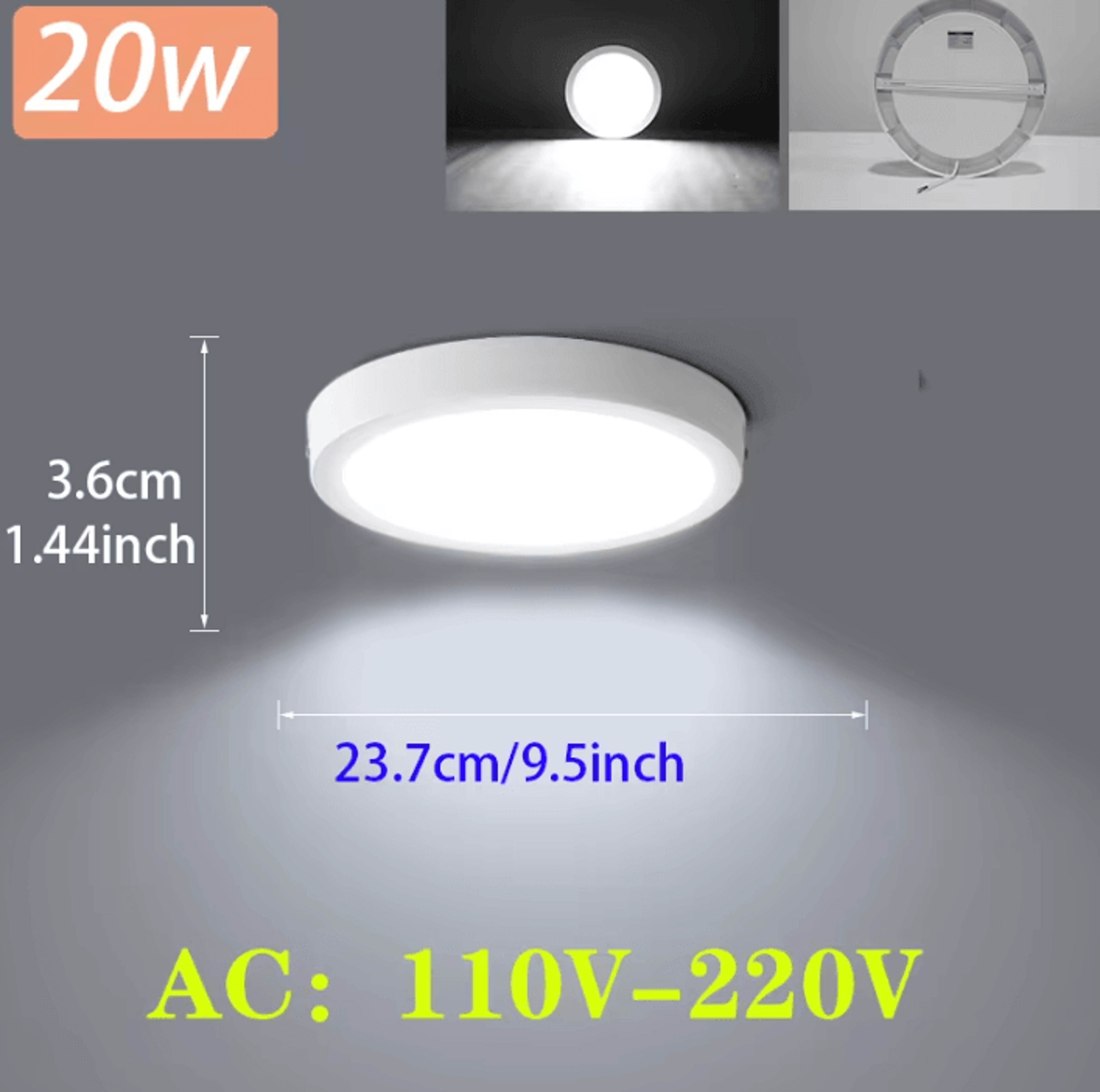 Modern LED Ceiling Panel Light 15W 20W 30W AC 110V220V Indoor Fixture For Living Room Bedroom And K 4